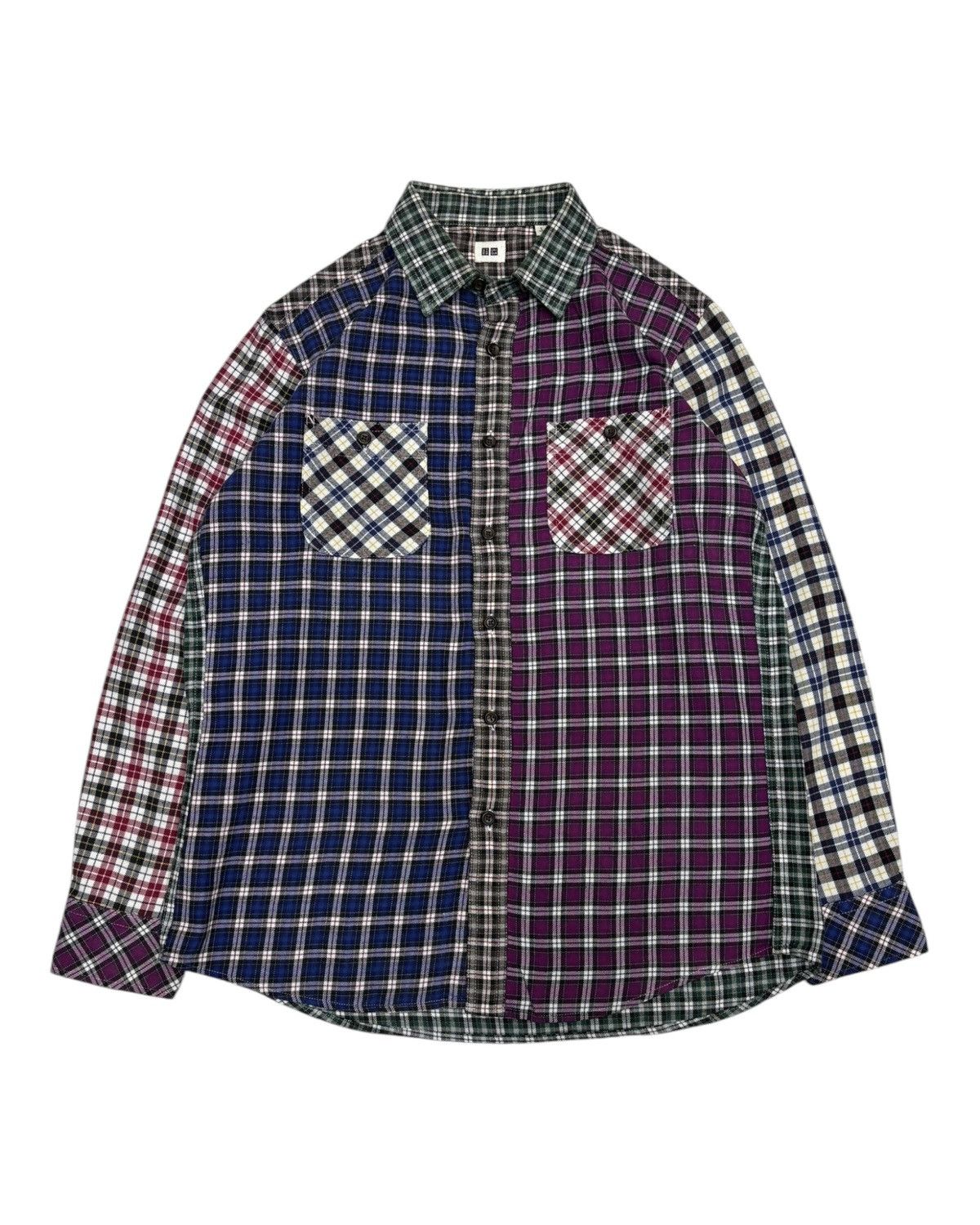 Japanese Brand × Uniqlo Rebuild Flannel Style Button Up Shirt Uniqlo Flannel Size US M / EU 48-50 / 2 - 1 Thumbnail