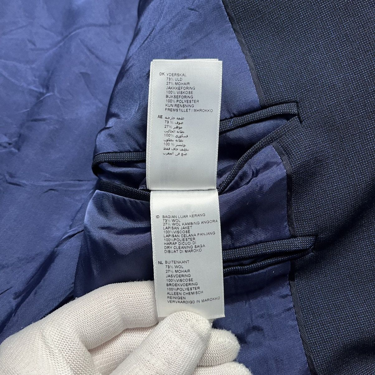 Designer × Reiss Reiss Blue Wool Blazer Jacket Luxury Classic Formal Size 38R - 10 Thumbnail