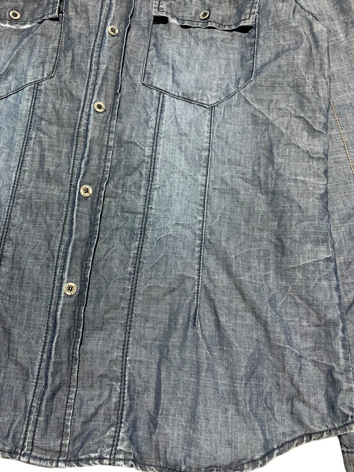 20471120 292513 STORM embroidery western denim shirt Size US L / EU 52-54 / 3 - 6 Thumbnail