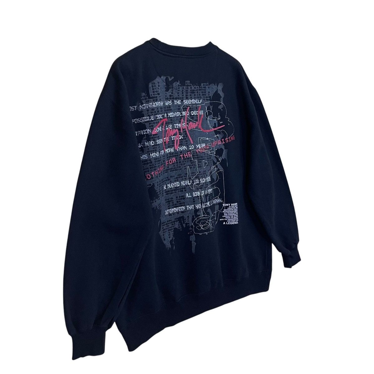 Japanese Brand × Tony Hawk Vintage Tony Hawk Skaterboards Big Logo Crewneck Sweatshirt Size US XL / EU 56 / 4 - 2 Thumbnail