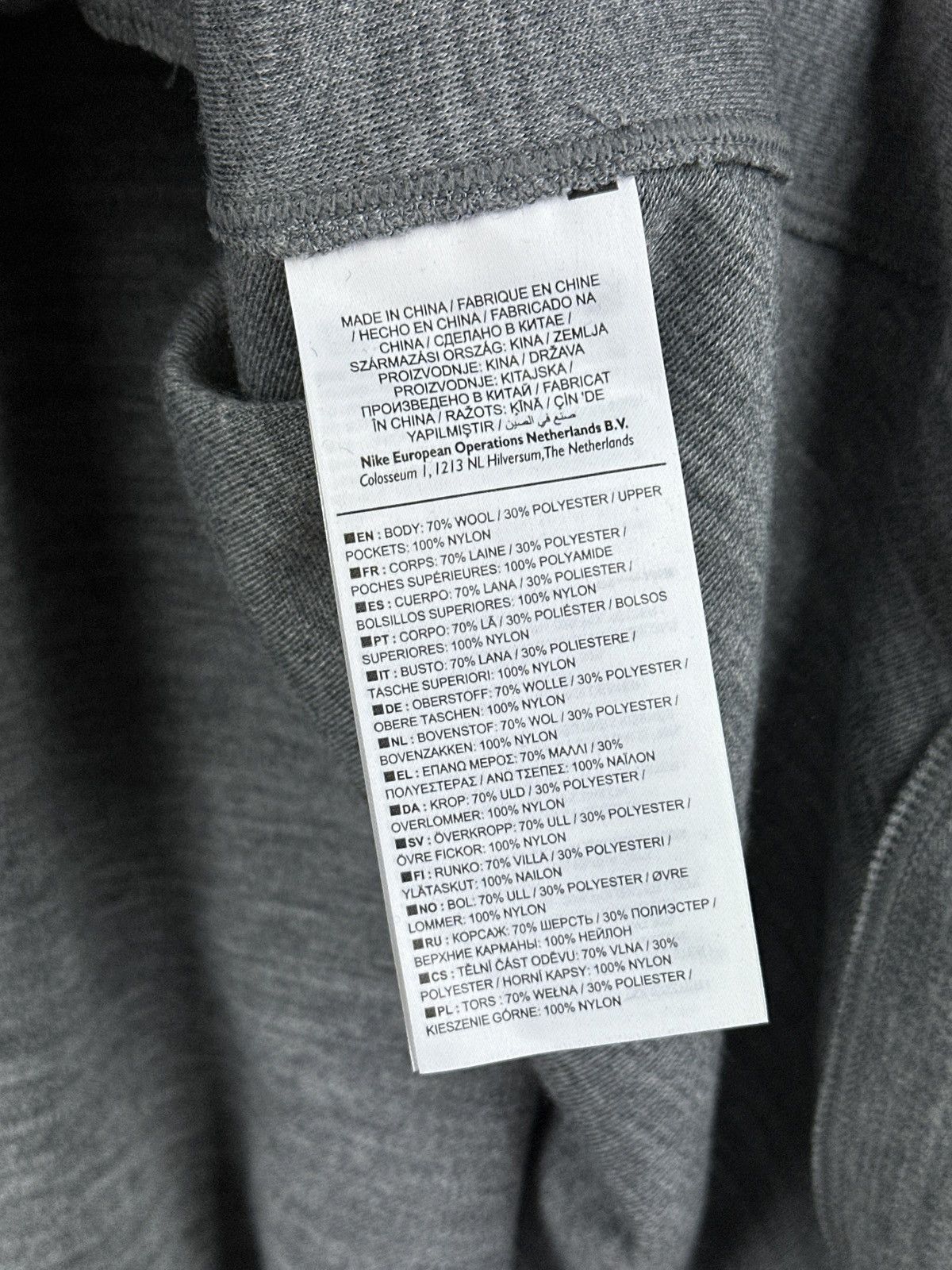 Nike Nikelaab AAE 1.0 Men’s Crew Sweatshirt Dark Grey Heather Size US L / EU 52-54 / 3 - 14 Thumbnail