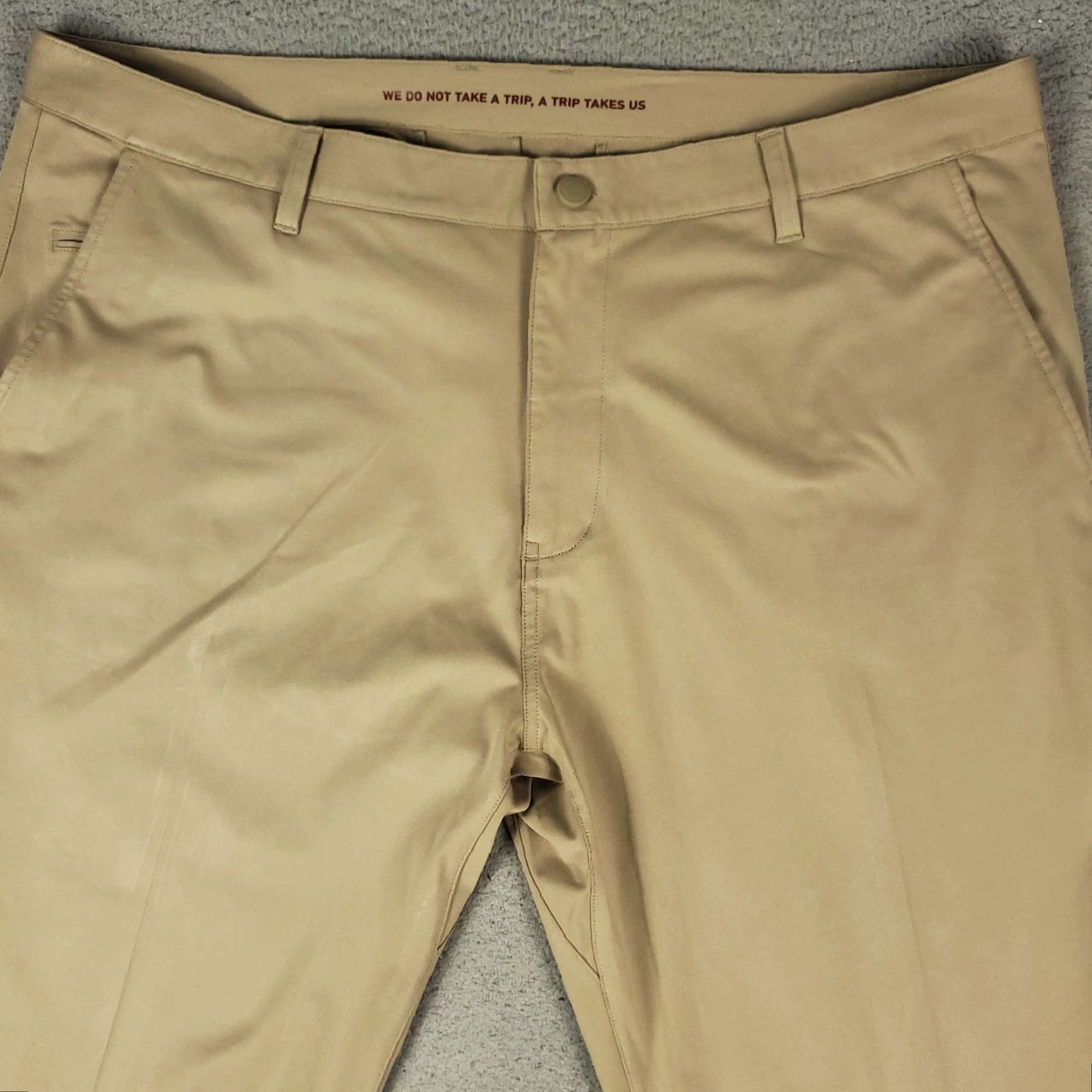 Rhone Rhone Pants Mens 40x27 Beige Chino Flat Front Straight Regular Office, Business, Casual, Formal, Travel, Wedding, Workwear Trousers Size 40 Men Size US 40 / EU 56 - 2 Thumbnail