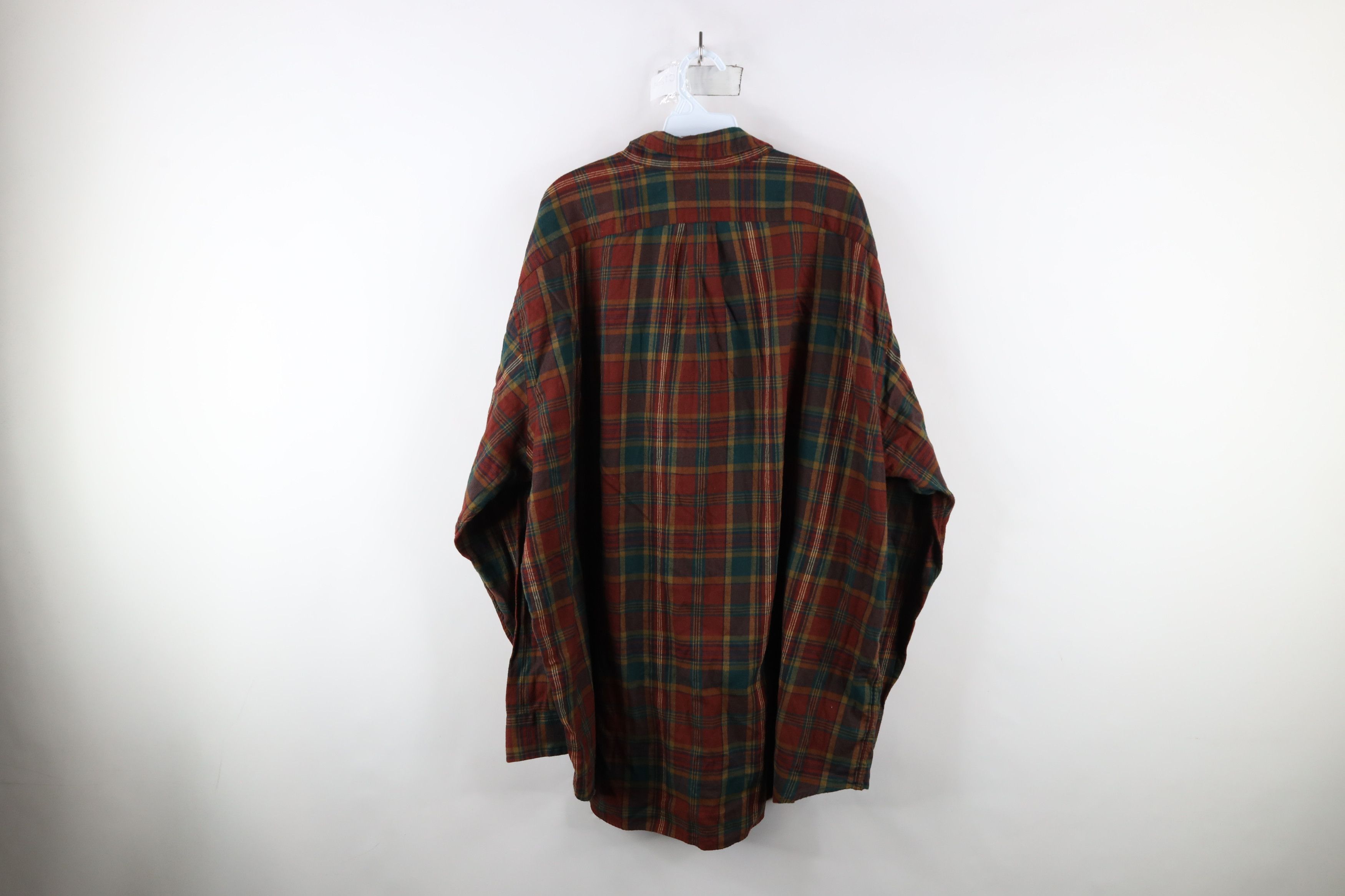 Ralph Lauren × Vintage Vintage 90s Ralph Lauren Flannel Collared Button Down Shirt Size US XXL / EU 58 / 5 - 8 Thumbnail
