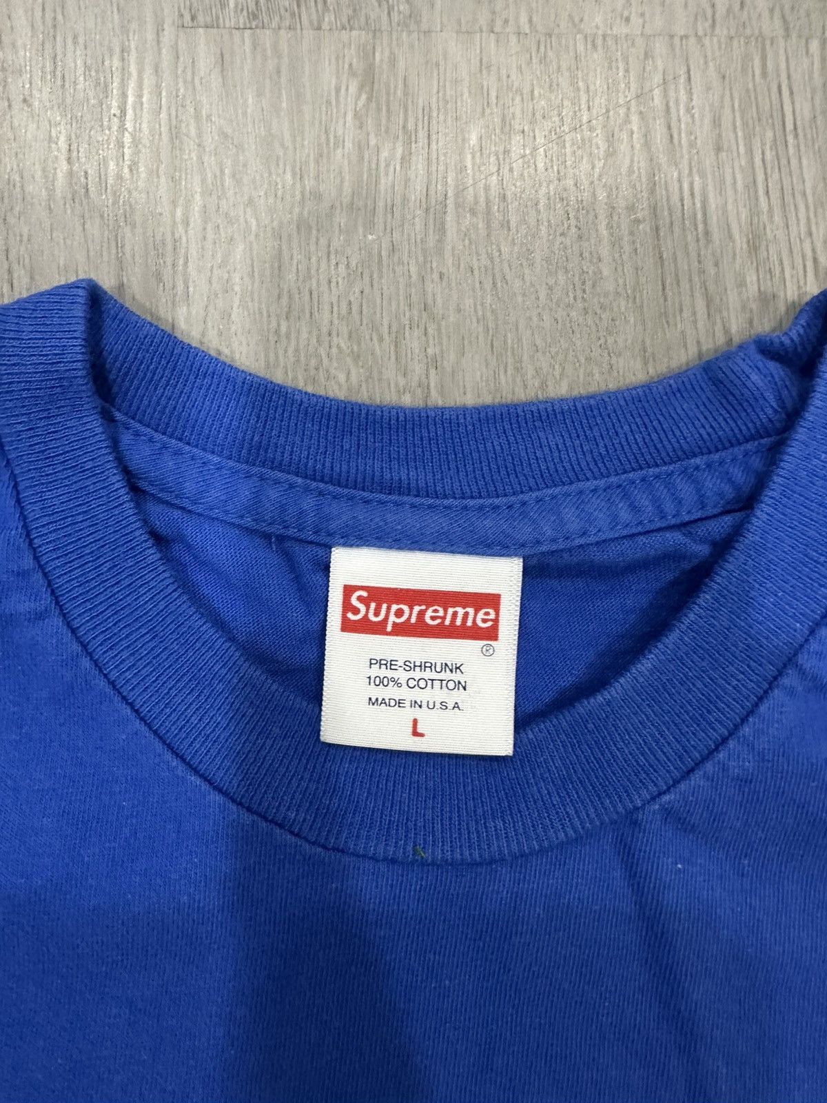 Supreme Blue supreme t shirt Size US L / EU 52-54 / 3 - 2 Thumbnail