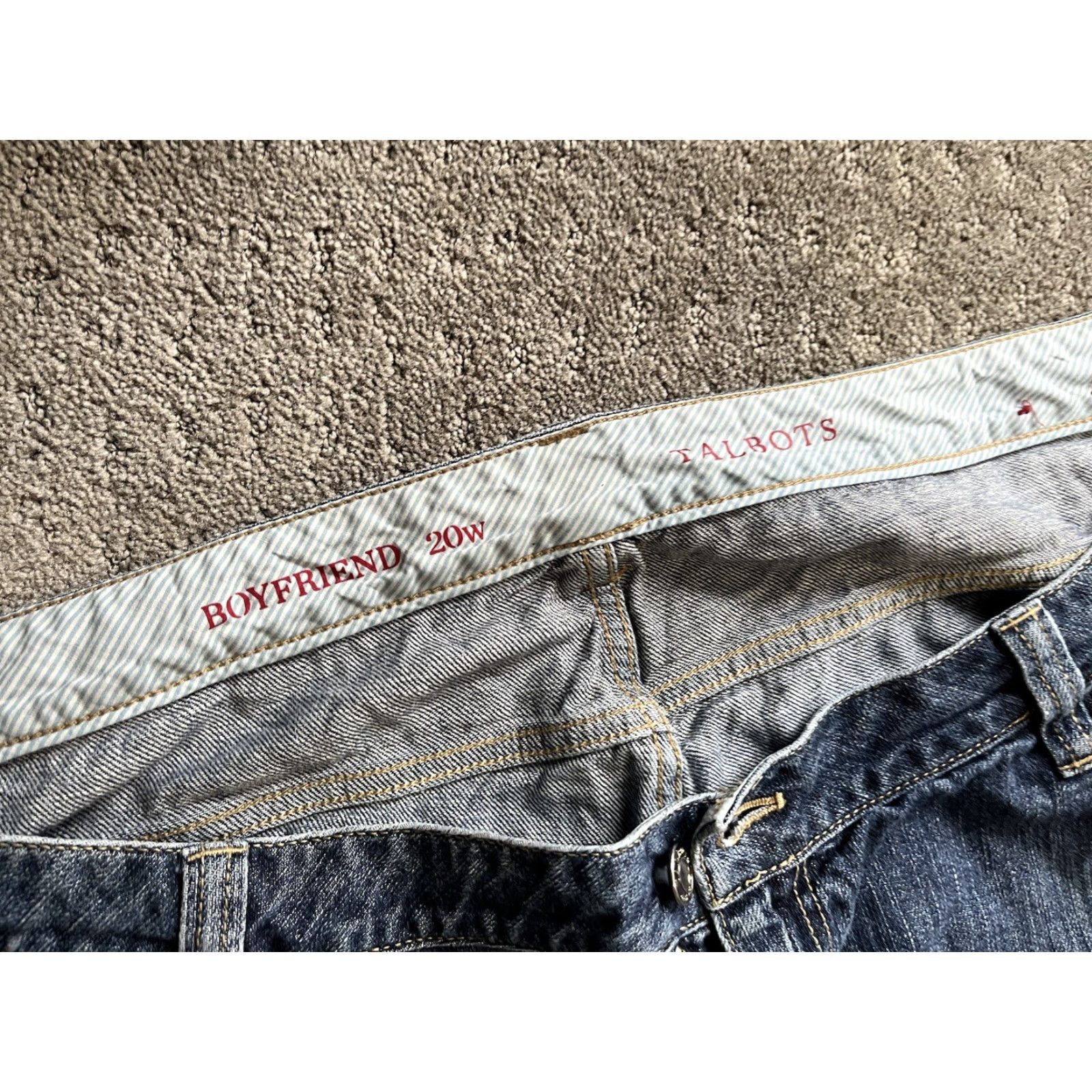 Talbots Talbots Jeans Womens 20W Blue Girlfriend Flawless Stretch Denim Mid Rise Size 42" / US 20 - 5 Thumbnail