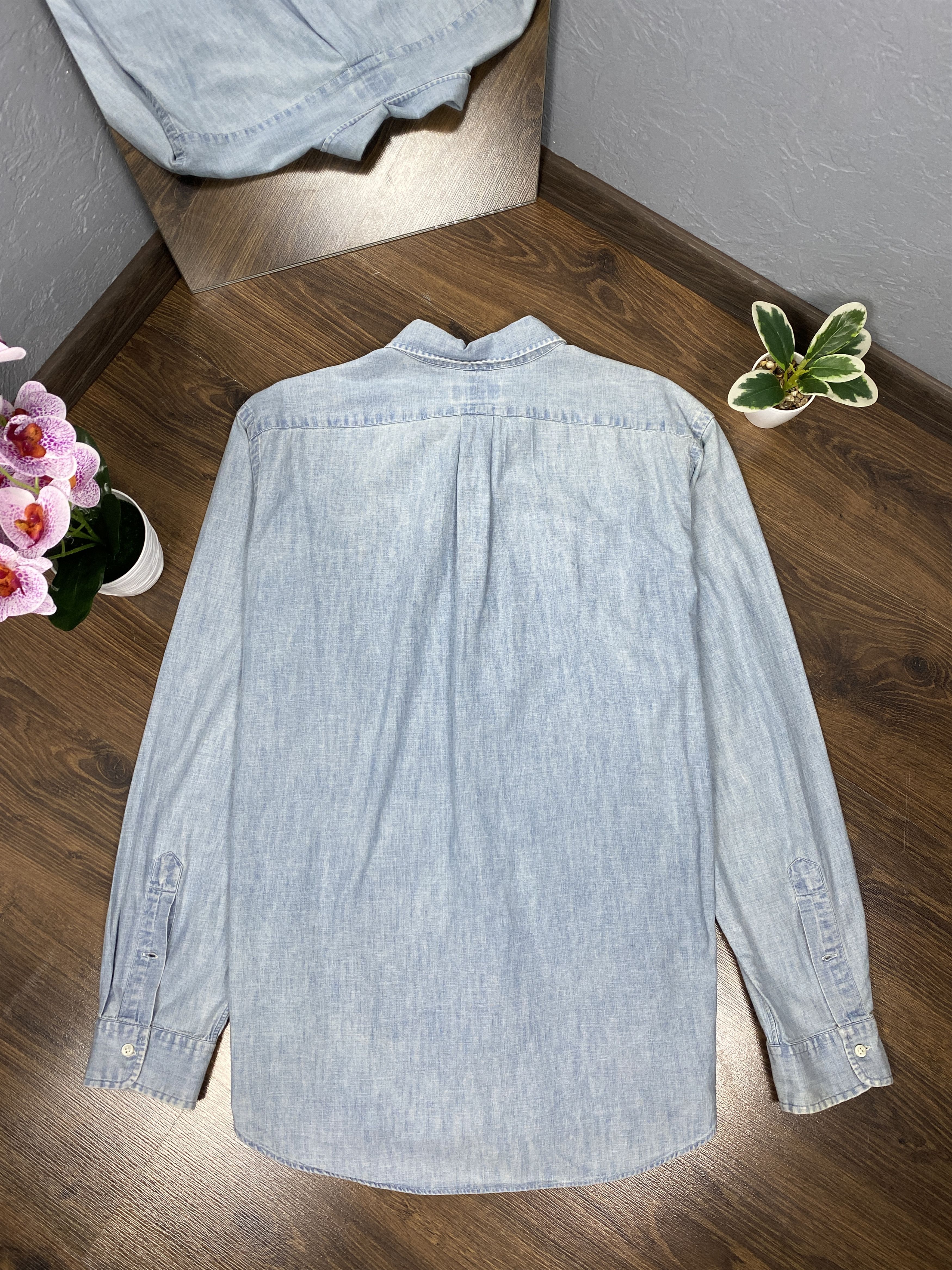 Polo Ralph Lauren Polo Ralph Lauren vintage long sleeve denim jeans shirt Size US XL / EU 56 / 4 - 8 Thumbnail