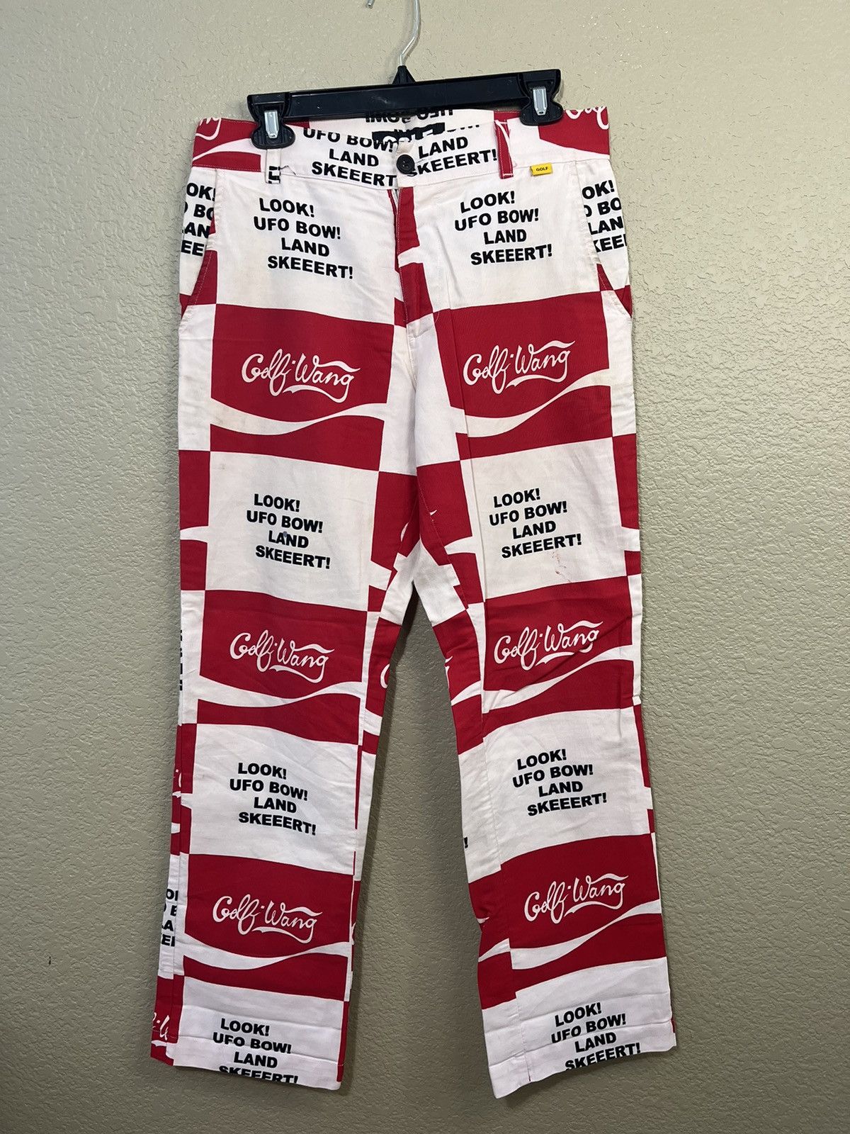 Golf Wang Golf Wang Coco Cola UFO Chino Pants Size 32 Size US 32 / EU 48 - 1 Thumbnail