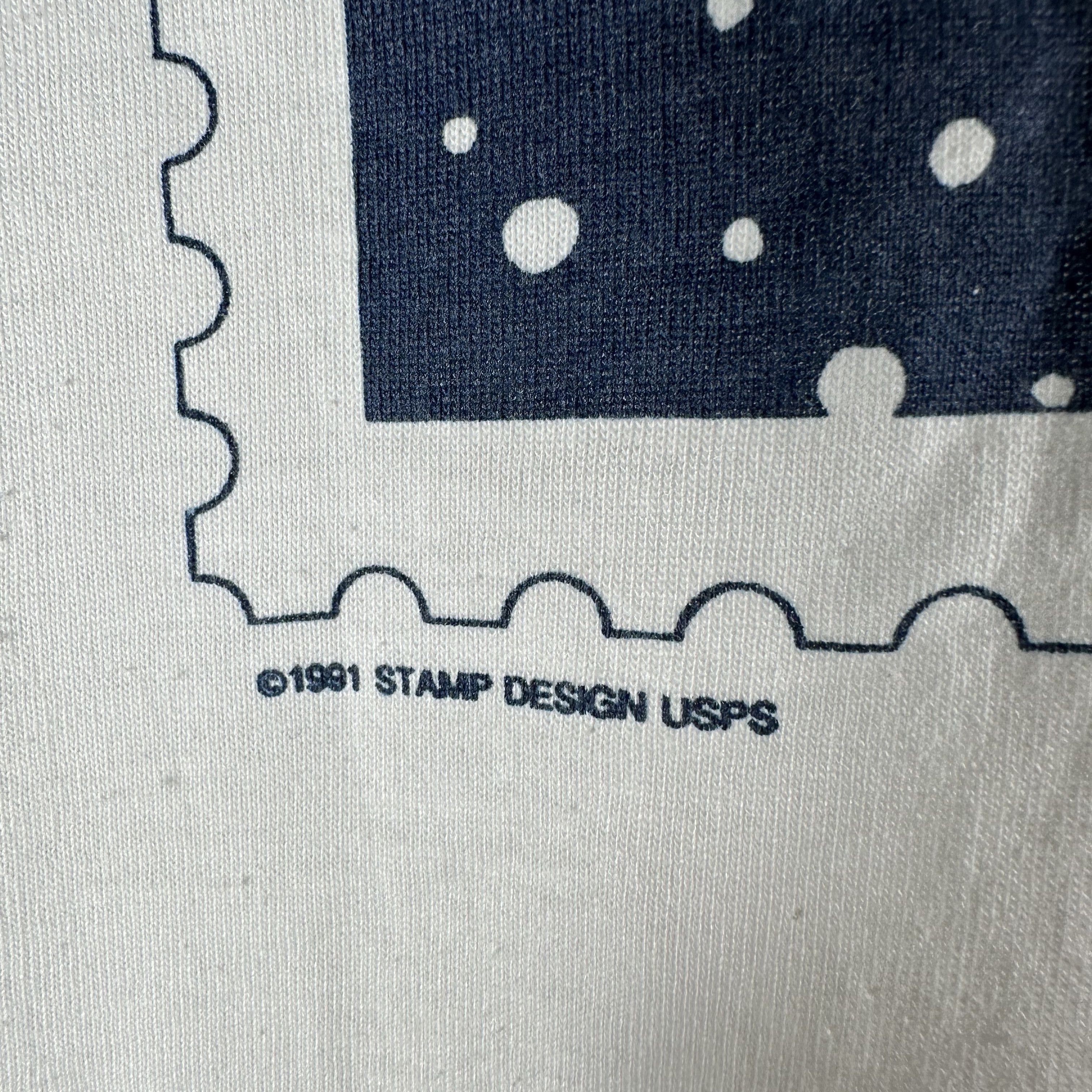 Vintage ​Vintage 1991 Love USA USPS Stamp Artwork Graphic T-shirt Size US L / EU 52-54 / 3 - 3 Thumbnail