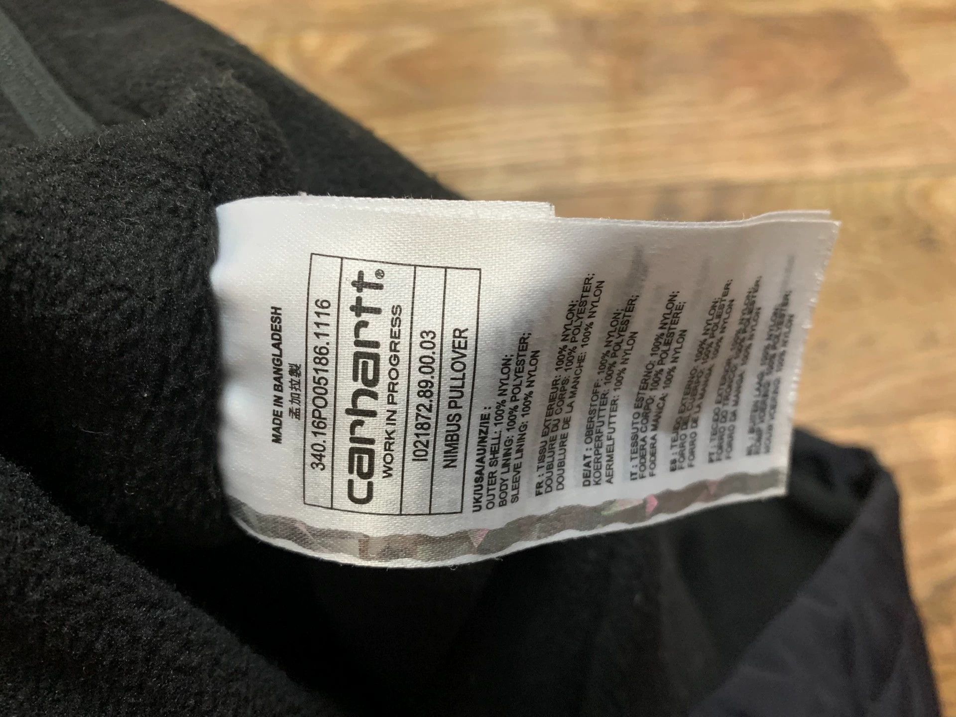 Carhartt Wip Carhartt WIP Nimbus Pullover Fleece Thick Black M Size US M / EU 48-50 / 2 - 6 Thumbnail