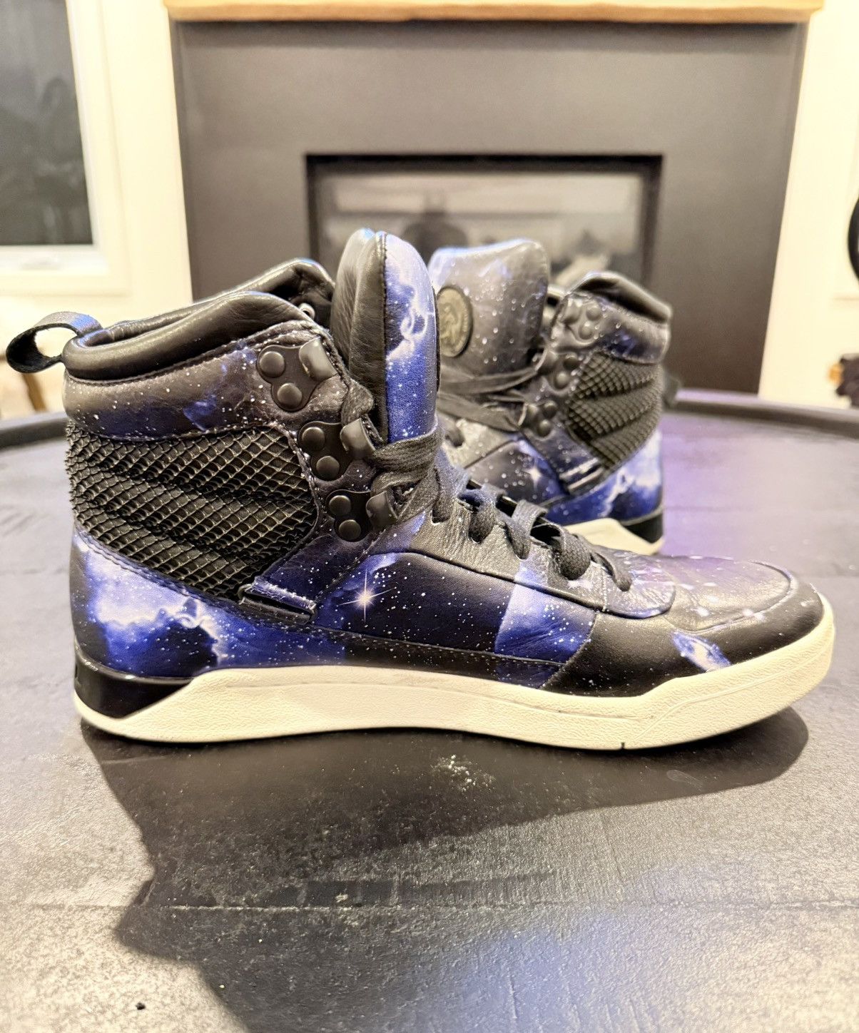 Diesel Limited Edition Diesel Onice Galaxy Blue/Black High Tops 9 Size US 9 / EU 42 - 6 Thumbnail