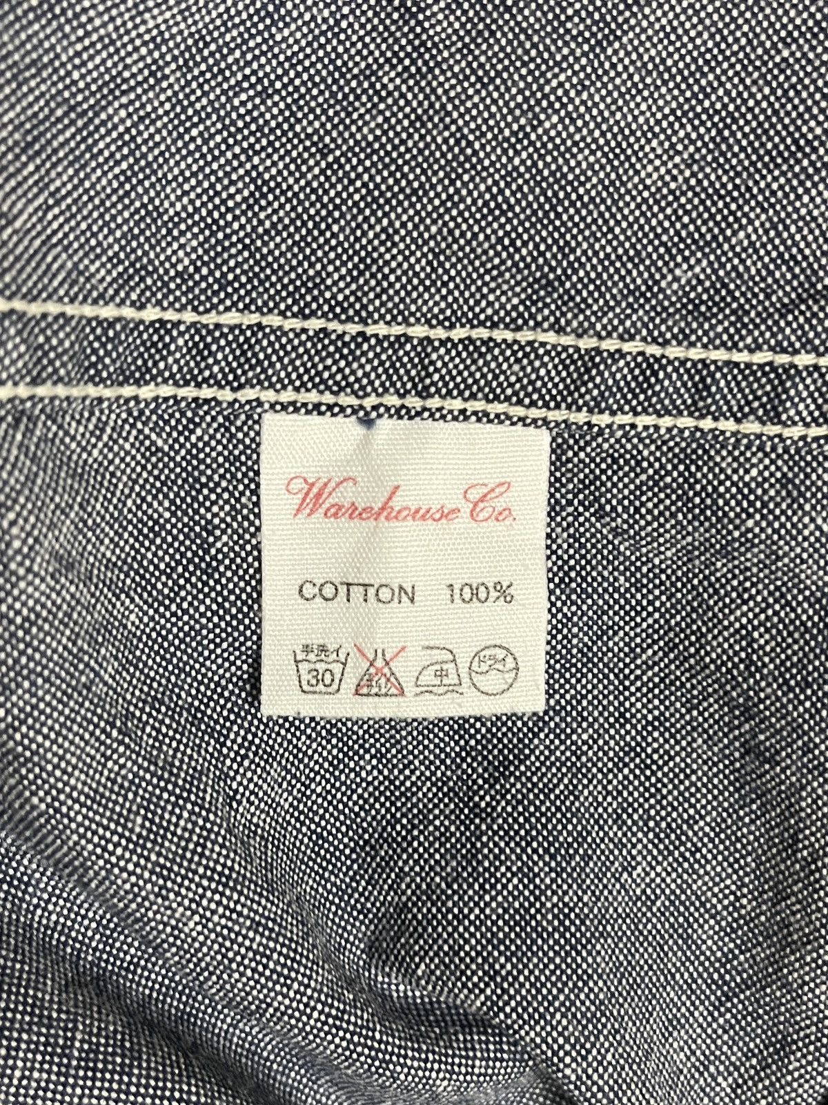 Japanese Brand Warehouse Casual Button Down Chambray Shirt 40 Size US M / EU 48-50 / 2 - 14 Thumbnail
