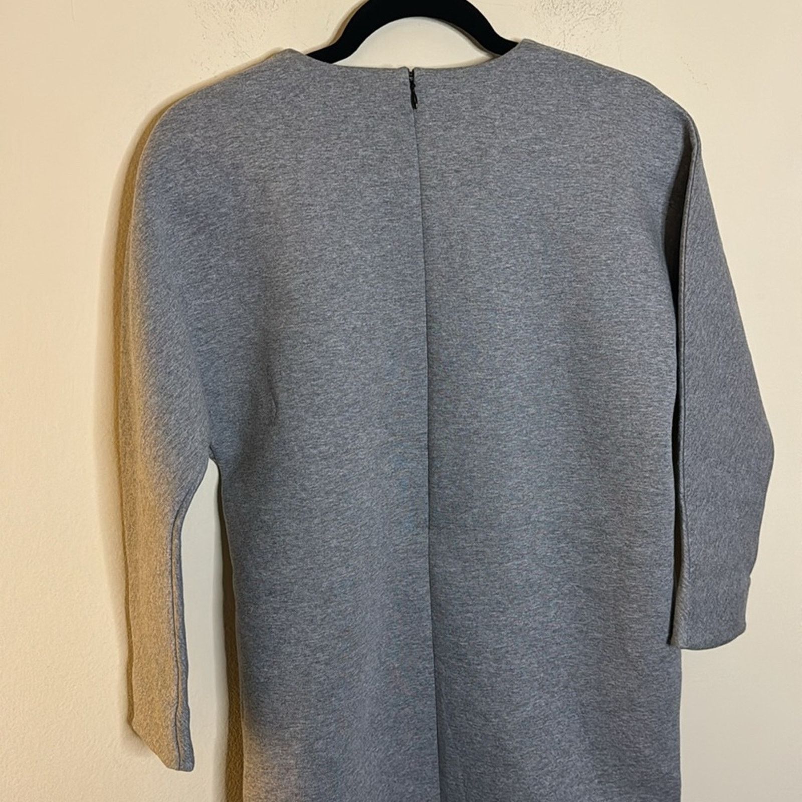 Everlane Everlane Thick Scuba Knit Sweater Tunic Dress - Gray Size XS Size XS / US 0-2 / IT 36-38 - 5 Thumbnail
