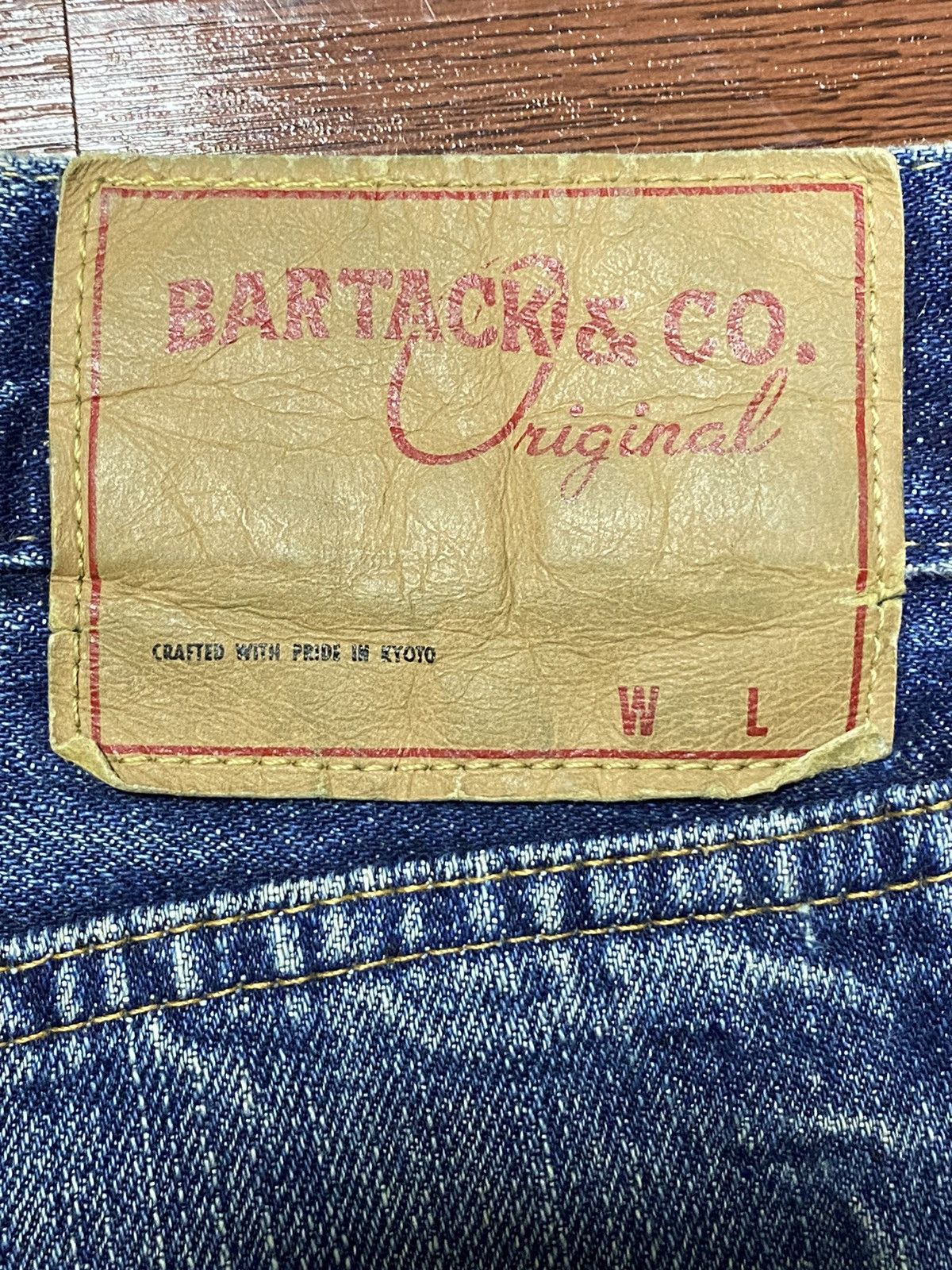 Japanese Brand Vintage Japanese Brands Bartack Selvedge Loose Jeans Size US 35 - 12 Thumbnail