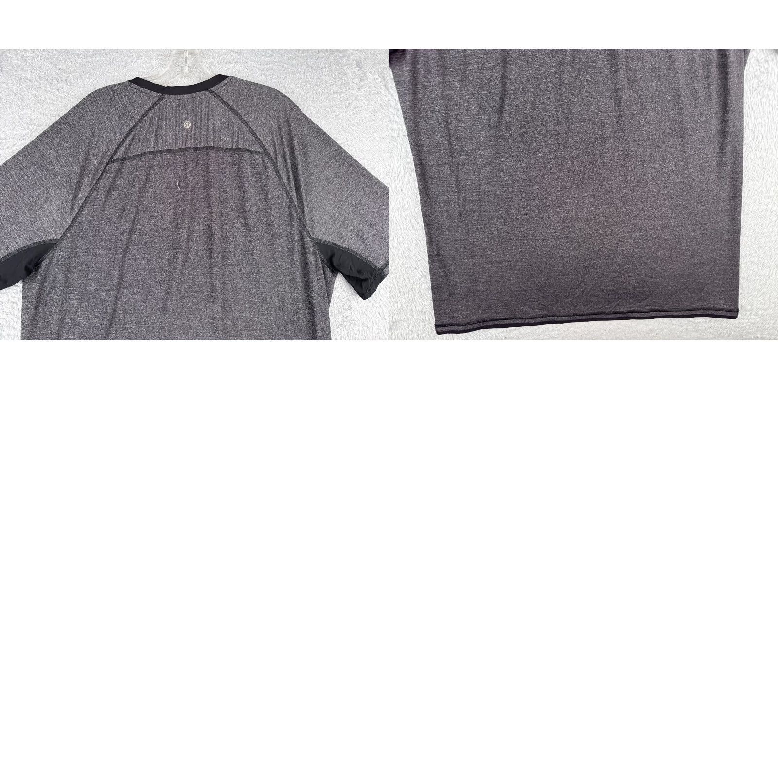 Lululemon Lululemon Shirt Men Large Gray Heather White Short Sleeve Crew Neck READ ME Shirt Men L Gray Poly Microfiber Logo All Seasons Breathable Vintage: No Size US L / EU 52-54 / 3 - 9 Thumbnail