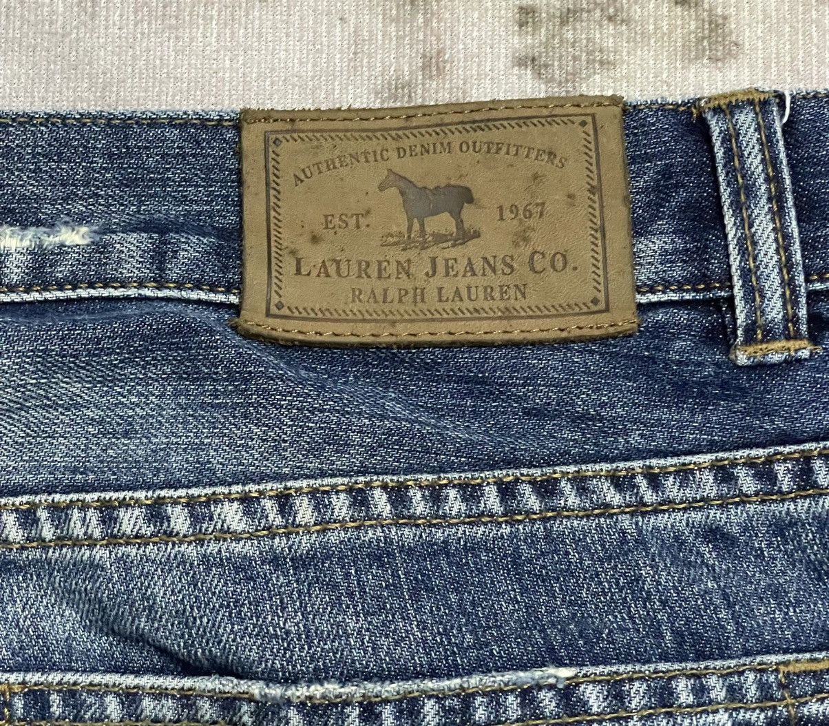 Lauren Ralph Lauren × Polo Ralph Lauren × Vintage Flare Vintage Laurent Jeans Co with Patches Size US 33 - 18 Thumbnail