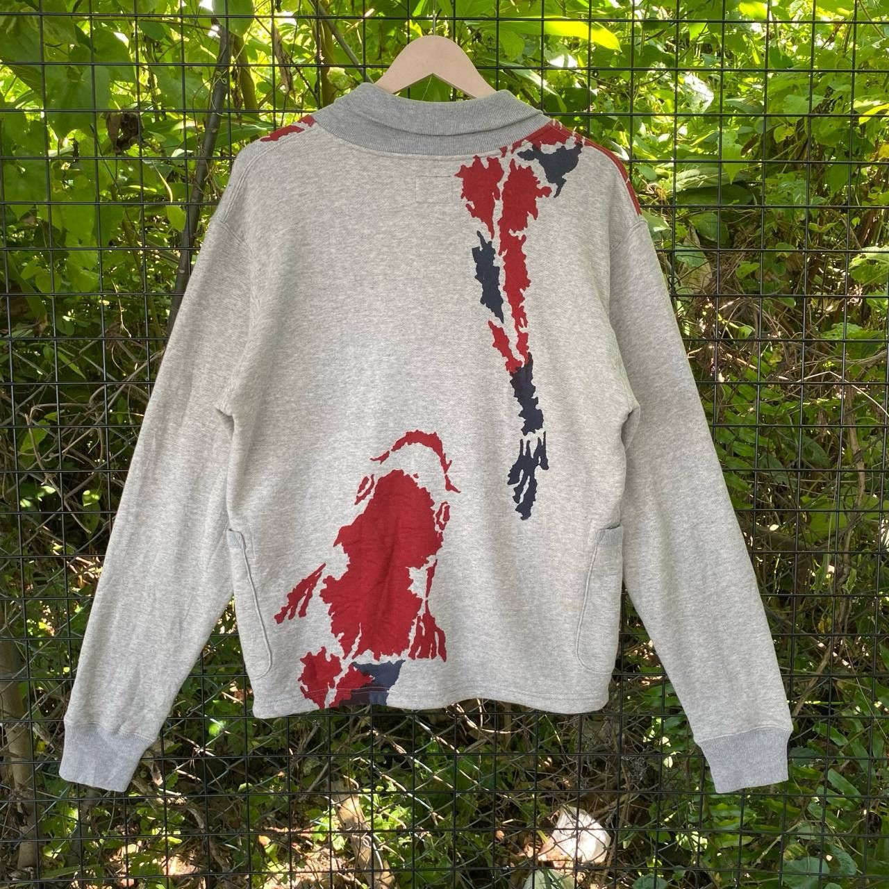Japanese Brand × Vintage Vintage Japanese Fish Koi Printed Button Up Jacket Size US M / EU 48-50 / 2 - 8 Thumbnail