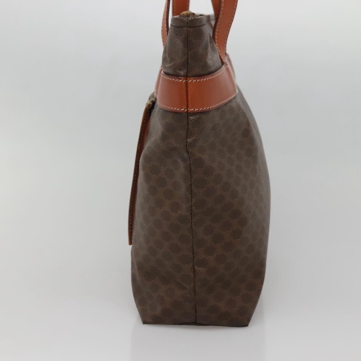 Celine CELINE Macadam Canvas Tote Bag Pvc Leather Brown Gold Size ONE SIZE - 5 Thumbnail