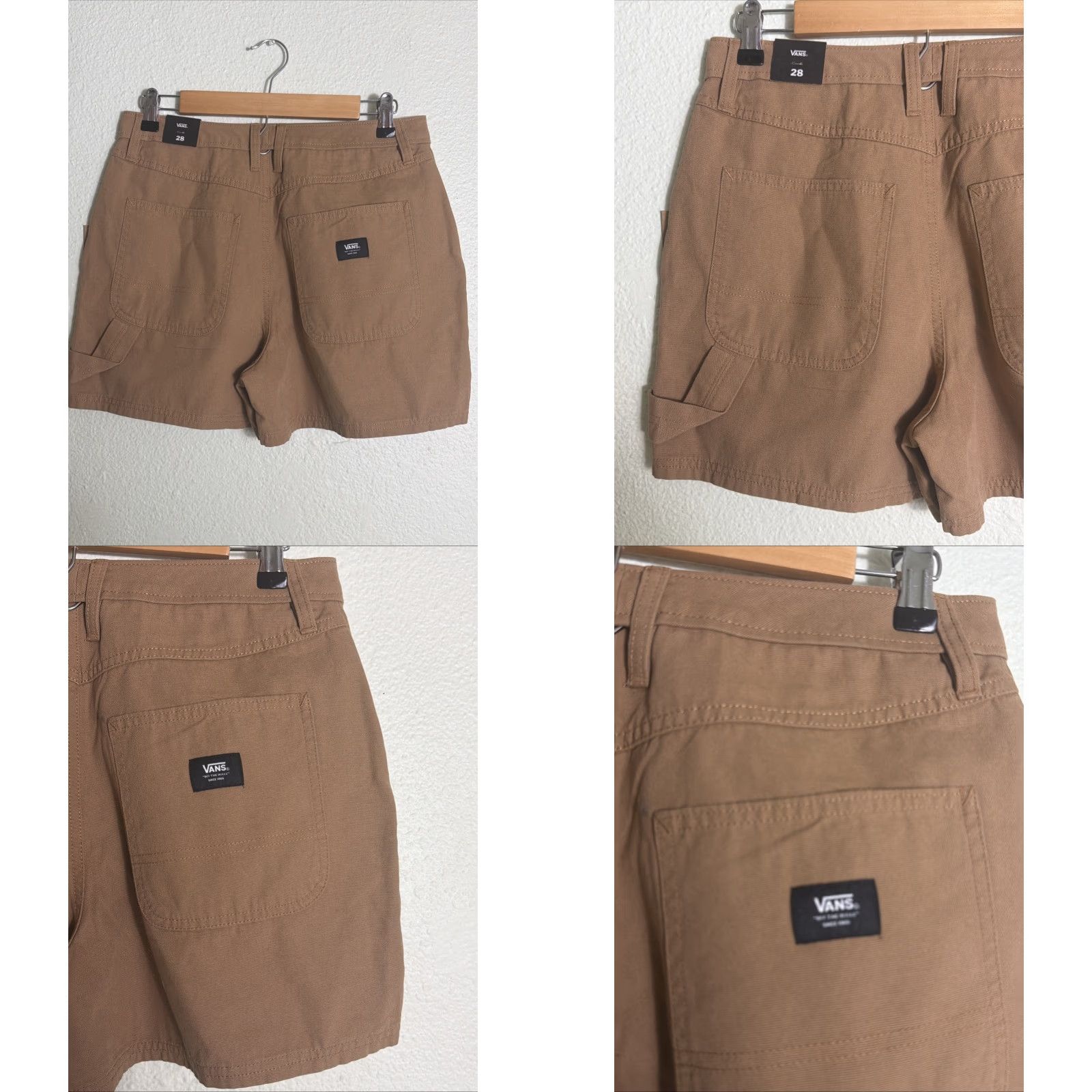 Vans VANS Carpenter Shorts Womens 28x3.5 Duck Brown Utility Workwear Casual Shirt? Size 28" / US 6 / IT 42 - 8 Thumbnail