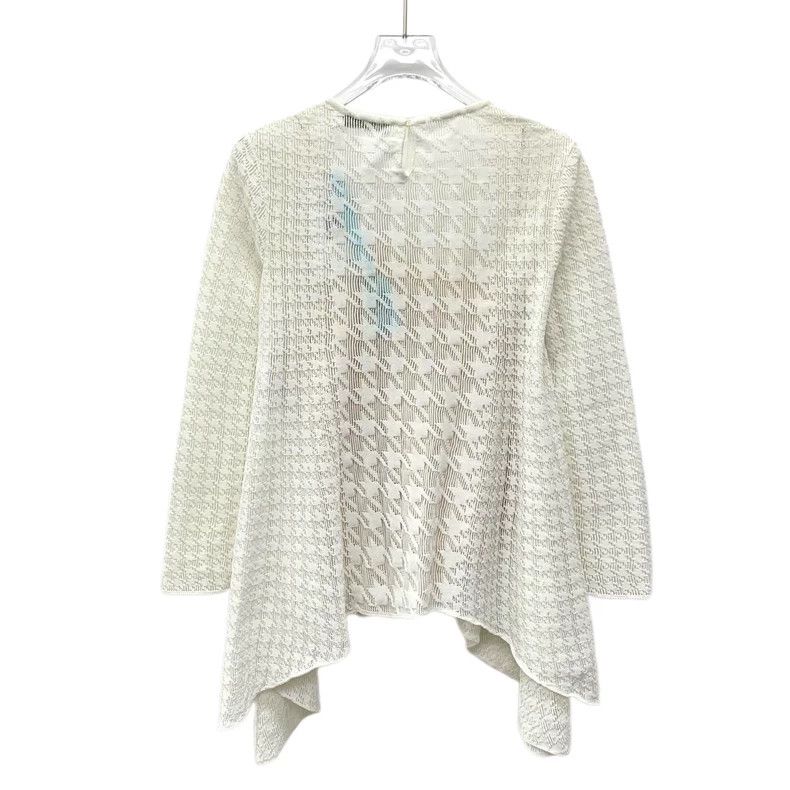 Dior Dior White checkered full-print round-neck long-sleeved ir Size XS / US 0-2 / IT 36-38 - 2 Thumbnail