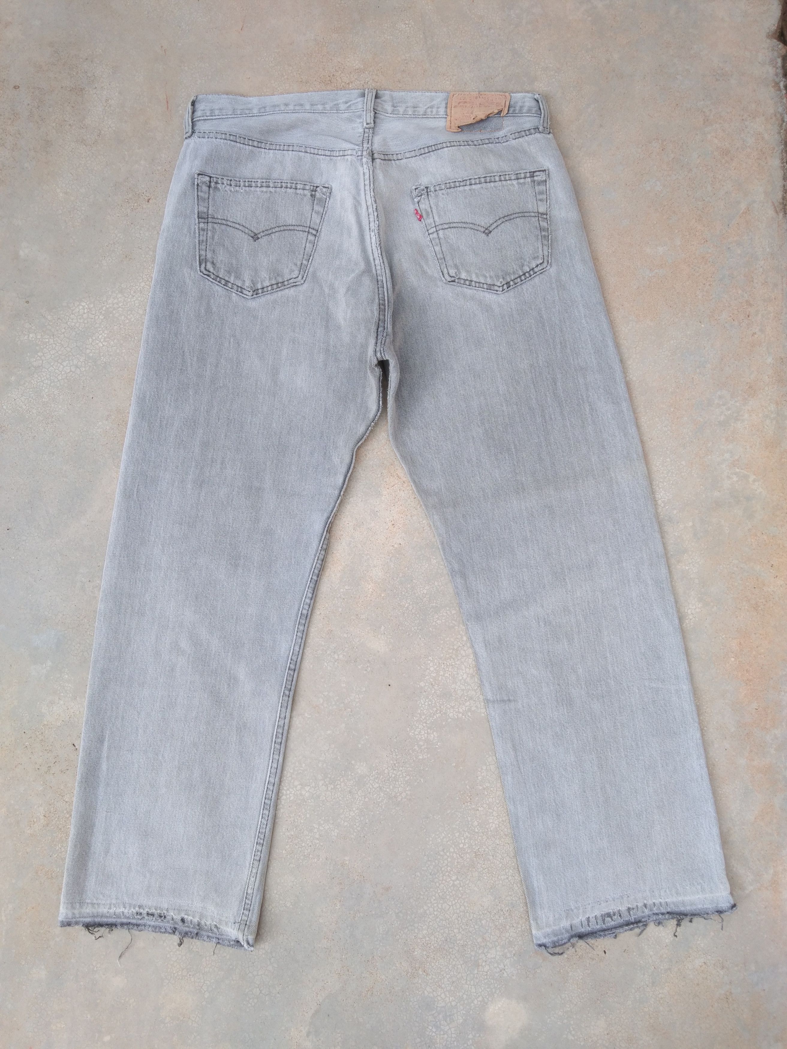 Levi's × Vintage 90s Vintage Levis 501 Made In USA Distressed Jeans 36x29 Size US 36 / EU 52 - 2 Thumbnail