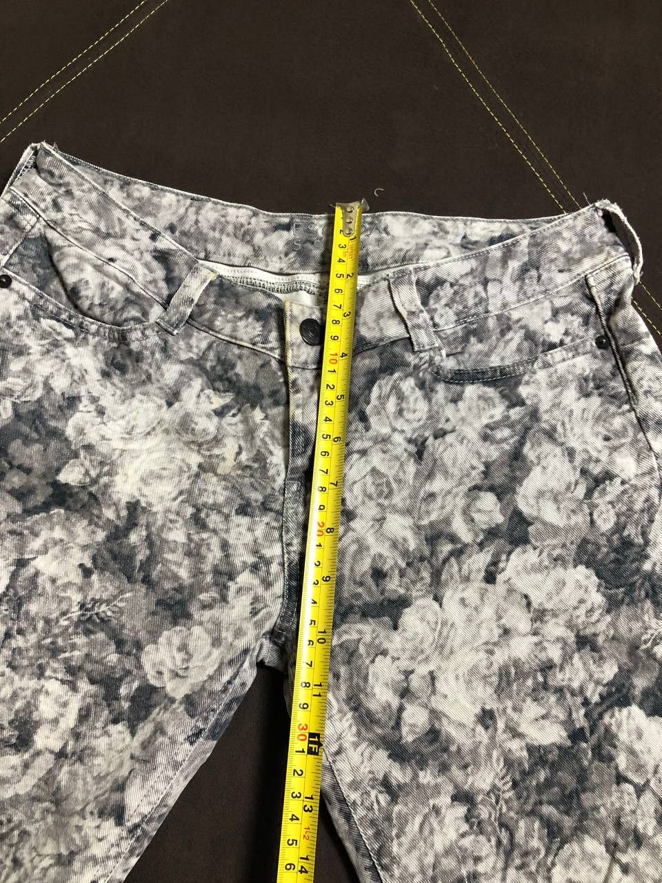 Escada Sport ESCADA Margaretha Ley Tapered Graphic Denim Hi Waist Pants Size 25" / US 0 / IT 36 - 11 Thumbnail