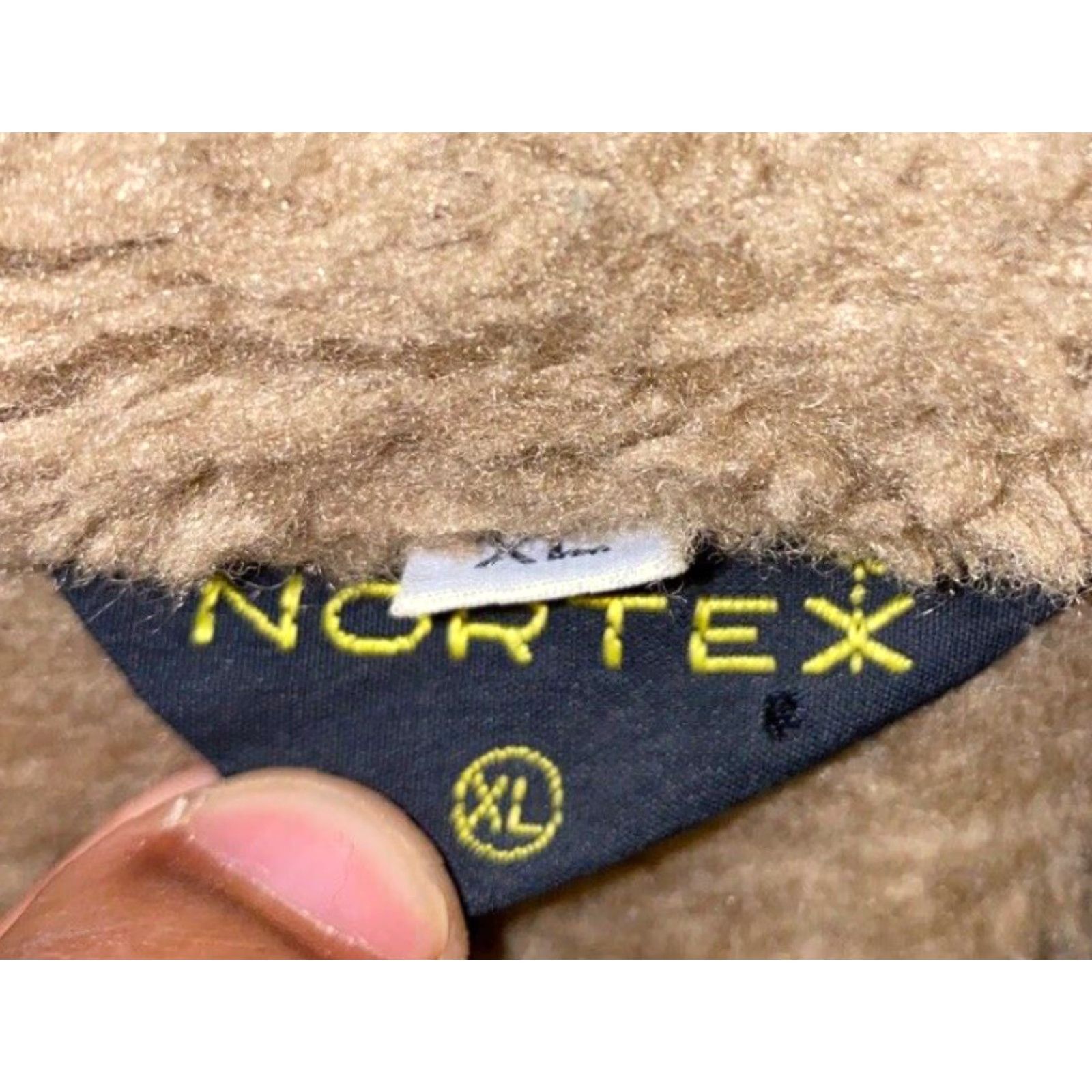 Vintage VINTAGE Nortex Full Zip Hooded Fleece Lined Jacket Mens Beige XL Size US XL / EU 56 / 4 - 6 Thumbnail