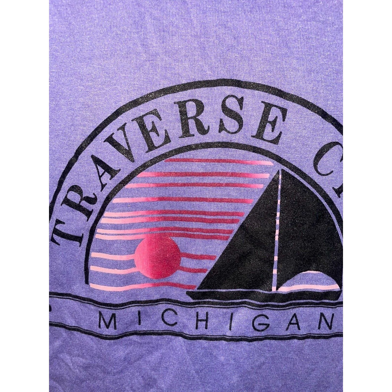 Jerzees Vintage Traverse City Shirt Test Print Grand Tetons Tee VTG Size US M / EU 48-50 / 2 - 3 Thumbnail