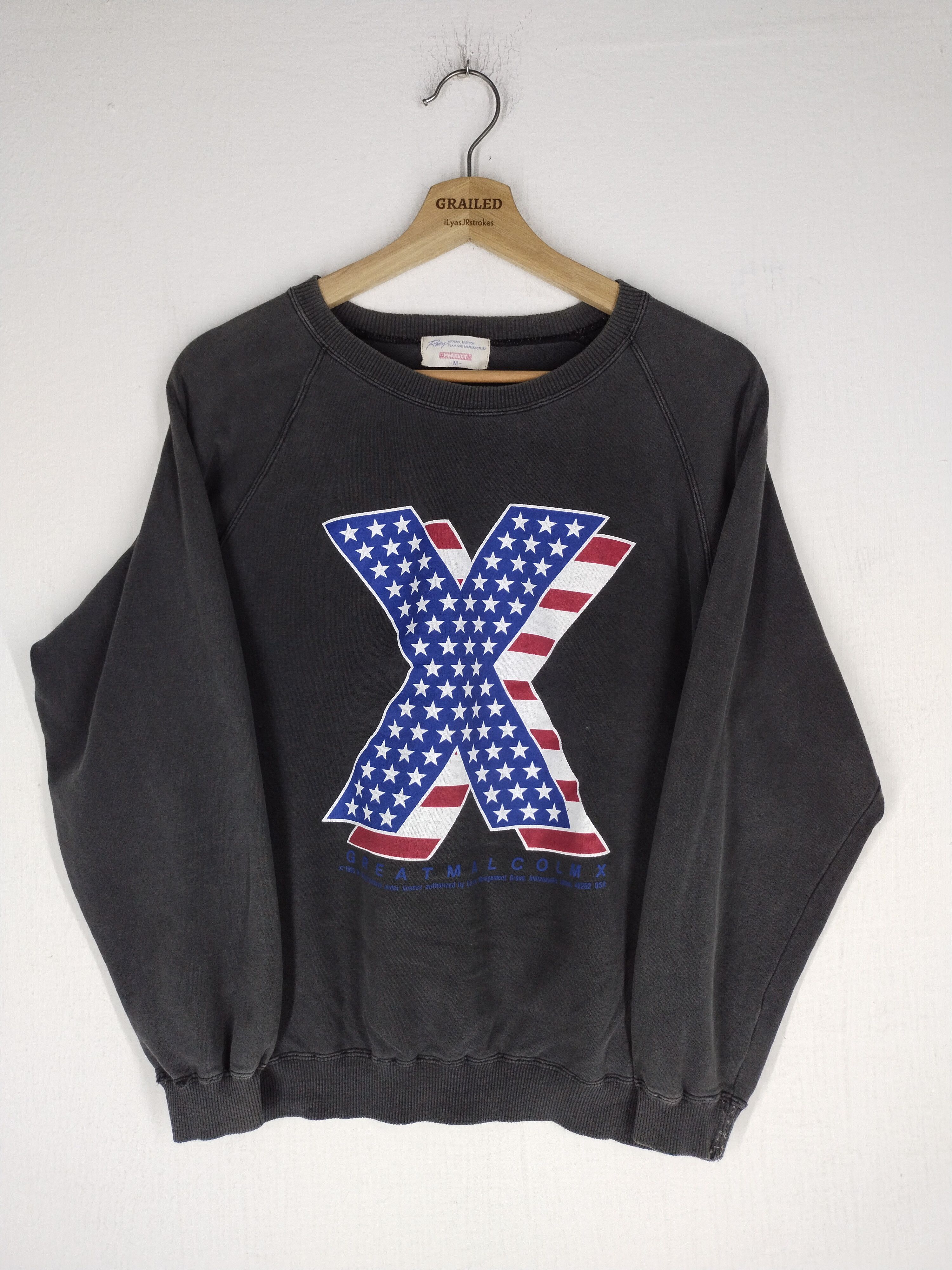Vintage Vintage 93's Malcolm X Great Malcolm X Sweatshirt Size US M / EU 48-50 / 2 - 4 Thumbnail