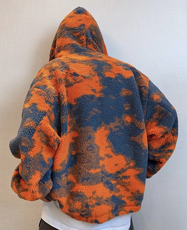 Japanese Brand × Vintage Premium retro fluffy fleece camouflage zip hoodie jacket Size US M / EU 48-50 / 2 - 6 Thumbnail