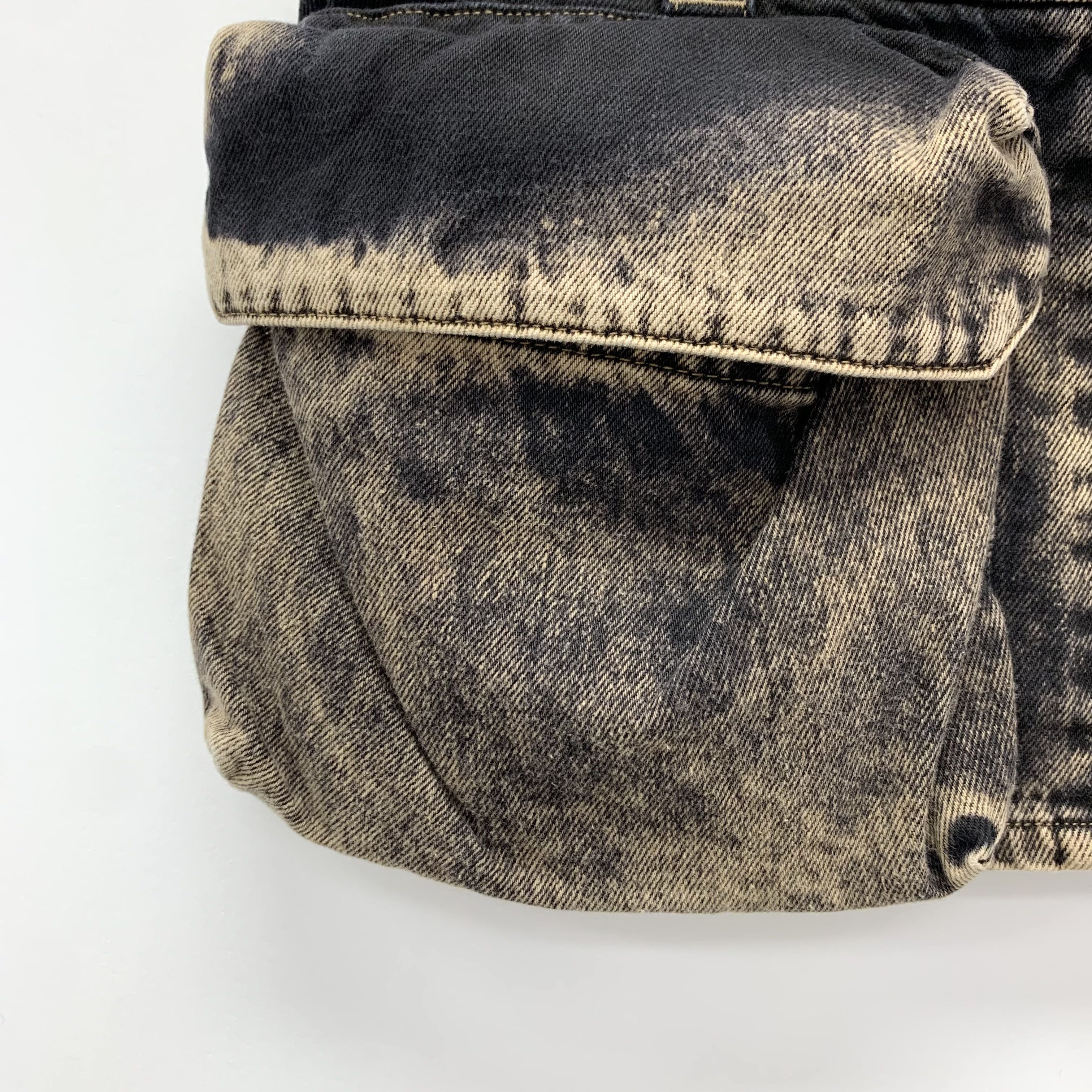 Miu Miu Miu Miu 22 Brown Logo-Embroidered Cotton Denim Skirt Size 26" / US 2 / IT 38 - 4 Thumbnail