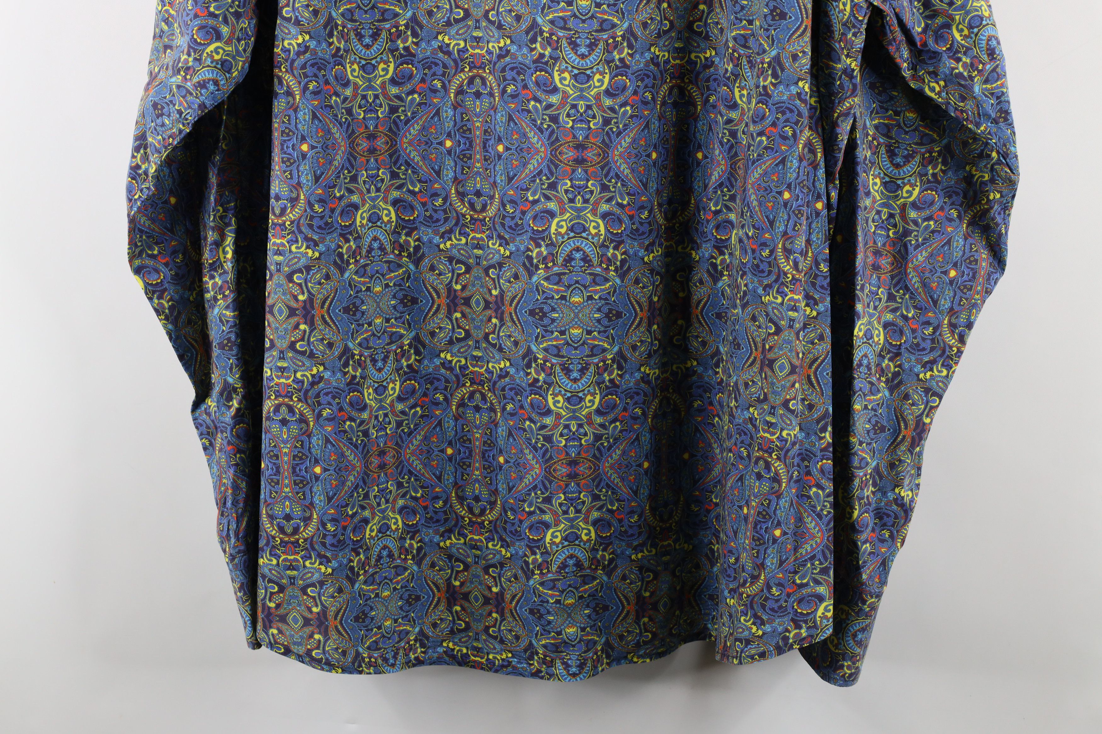 Vintage David Smith Australia Geometric Flip Cuff Button Shirt Size US XXL / EU 58 / 5 - 13 Thumbnail