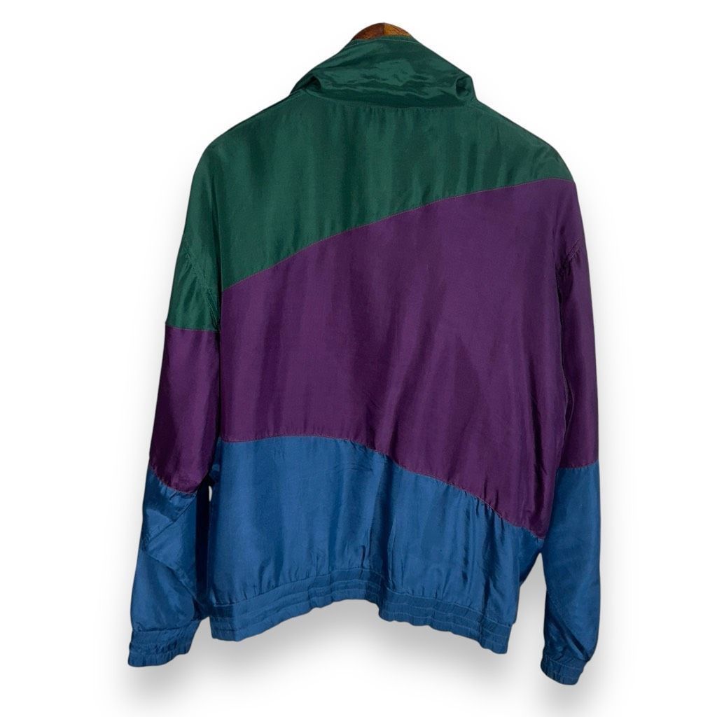 Athletic Works 80s Athletic Works 100% Silk Colorblock Windbreaker Size M Size US M / EU 48-50 / 2 - 9 Thumbnail