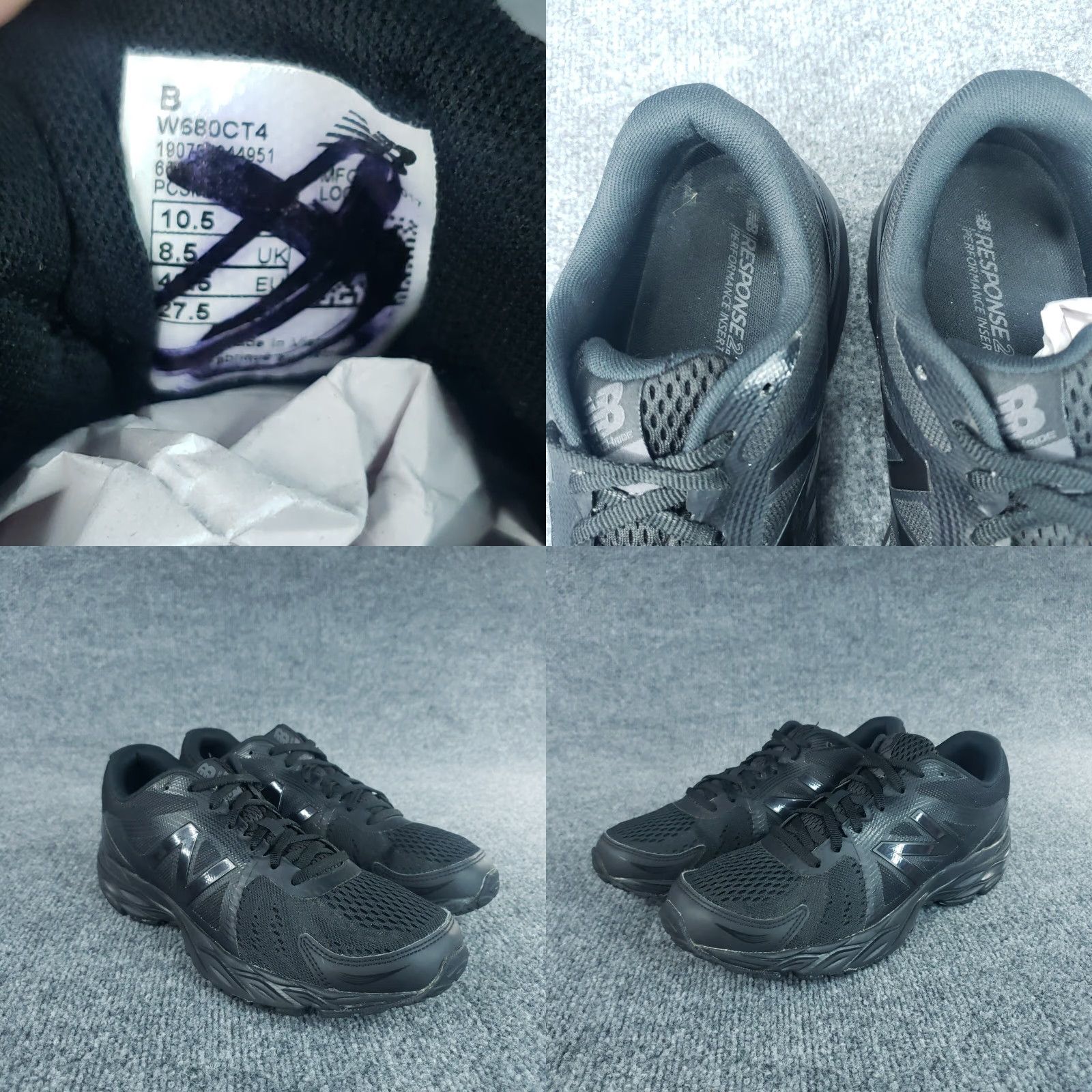 New Balance New Balance 680 V4 Womens Running Shoes Black 10.5 B Width Lace Up Athletic Sneakers Size US 8.5 / IT 38.5 - 8 Thumbnail
