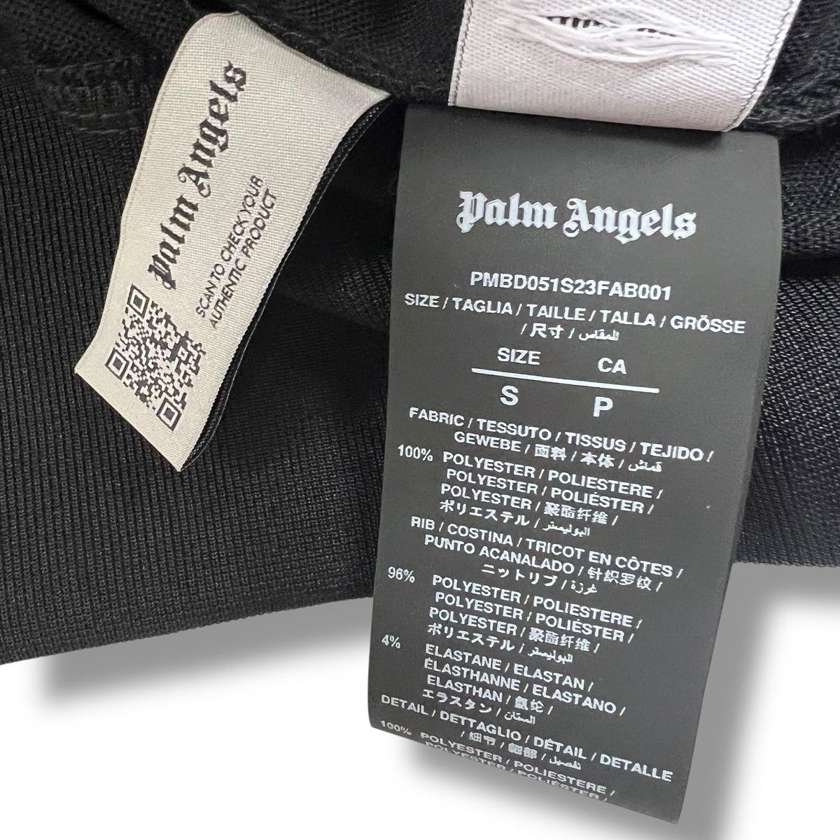 Palm Angels Palm Angels Black / Ivory Track Hoodie Size US S / EU 44-46 / 1 - 4 Thumbnail
