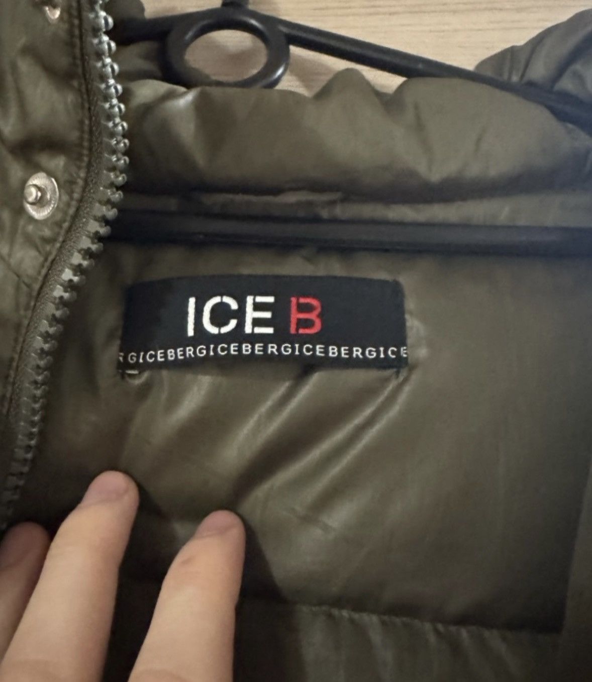Iceberg Iceberg khaki down jacket, size XS-S, used Size S / US 4 / IT 40 - 5 Thumbnail