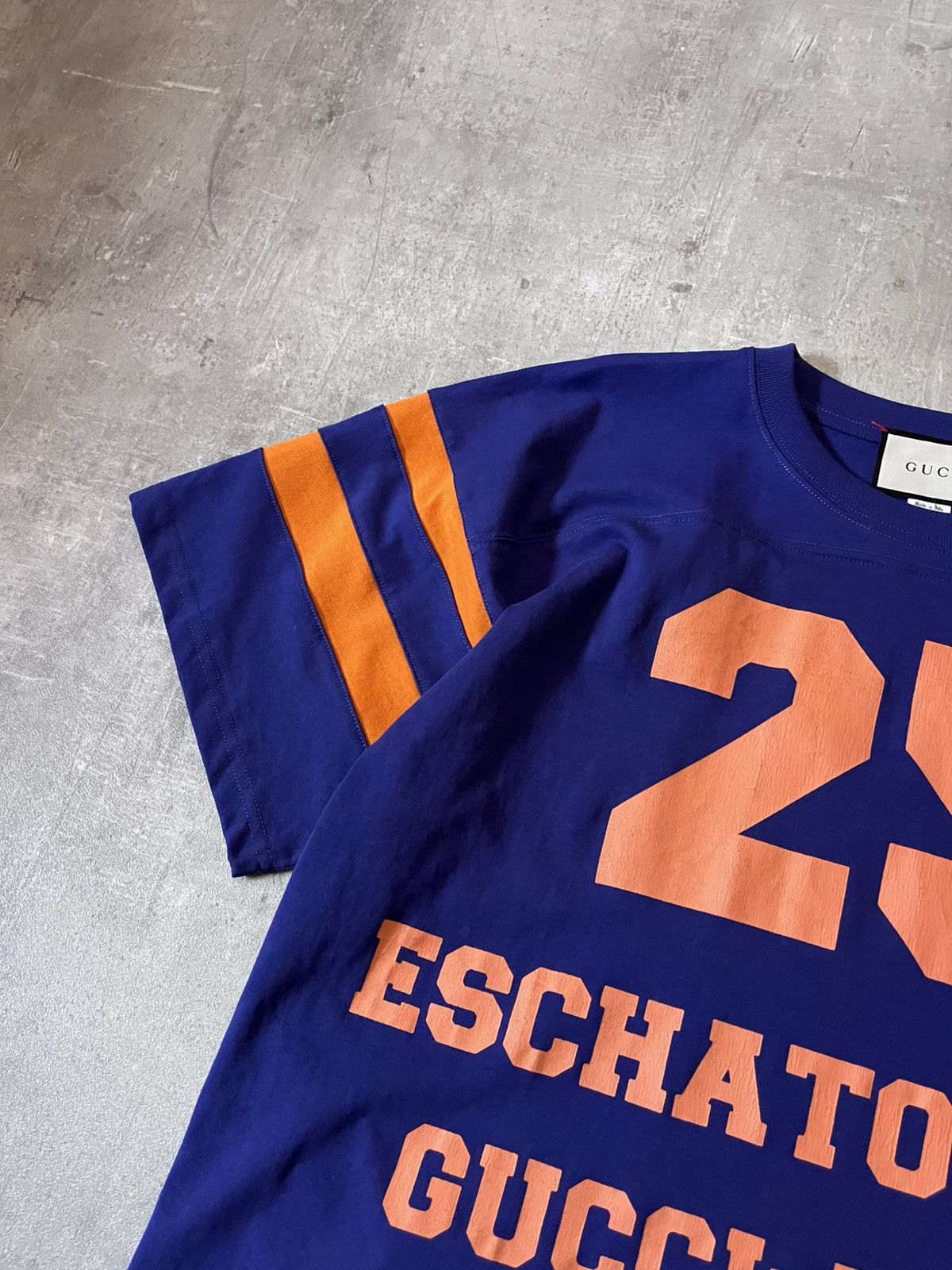 Gucci Gucci 25 Eschatology Blind For Love purple blue T-shirt Size US L / EU 52-54 / 3 - 3 Thumbnail