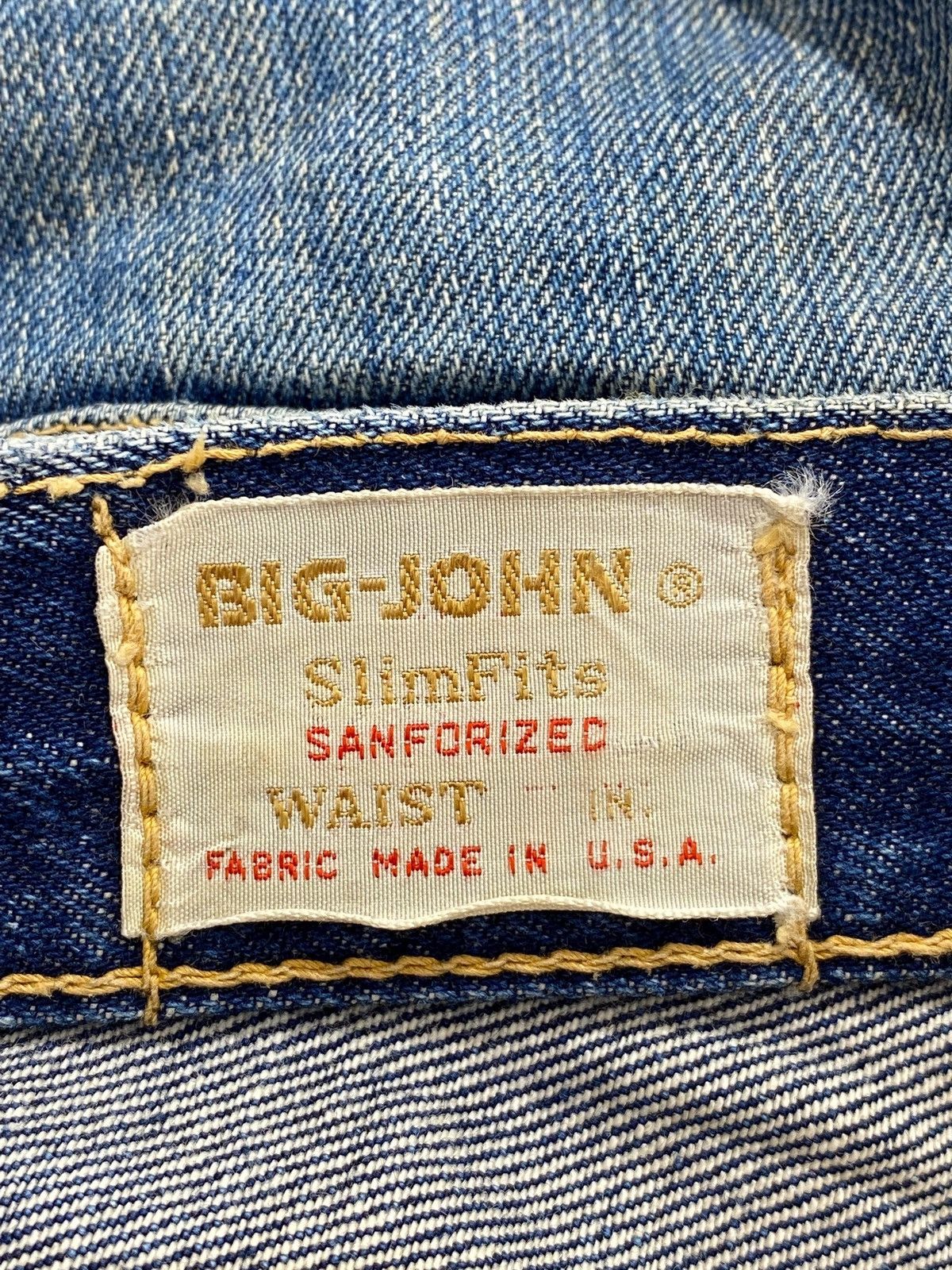 Big John Big John Selvedge Blue Wash Style Jeans Size US 28 / EU 44 - 13 Thumbnail