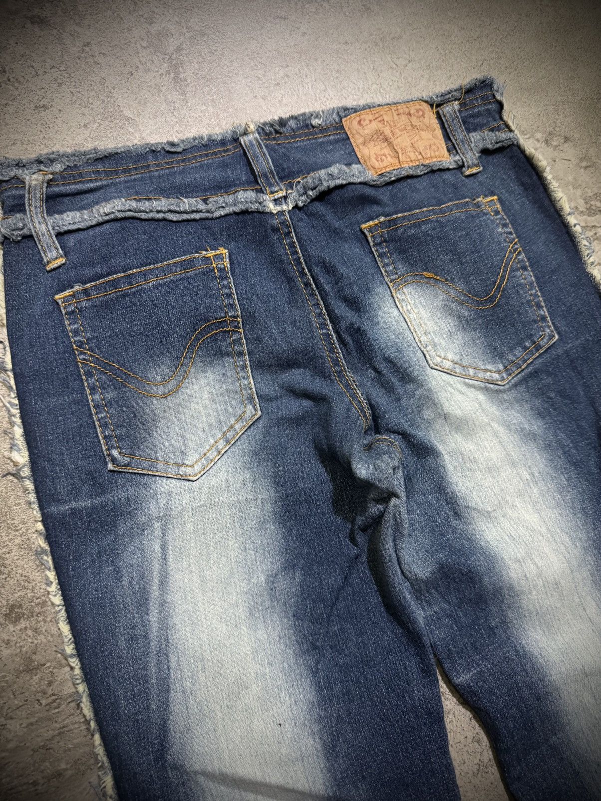 Tornado Mart Y2k Laced Ifsixwasnine Fadding Flare Jeans Size US 28 / EU 44 - 9 Thumbnail