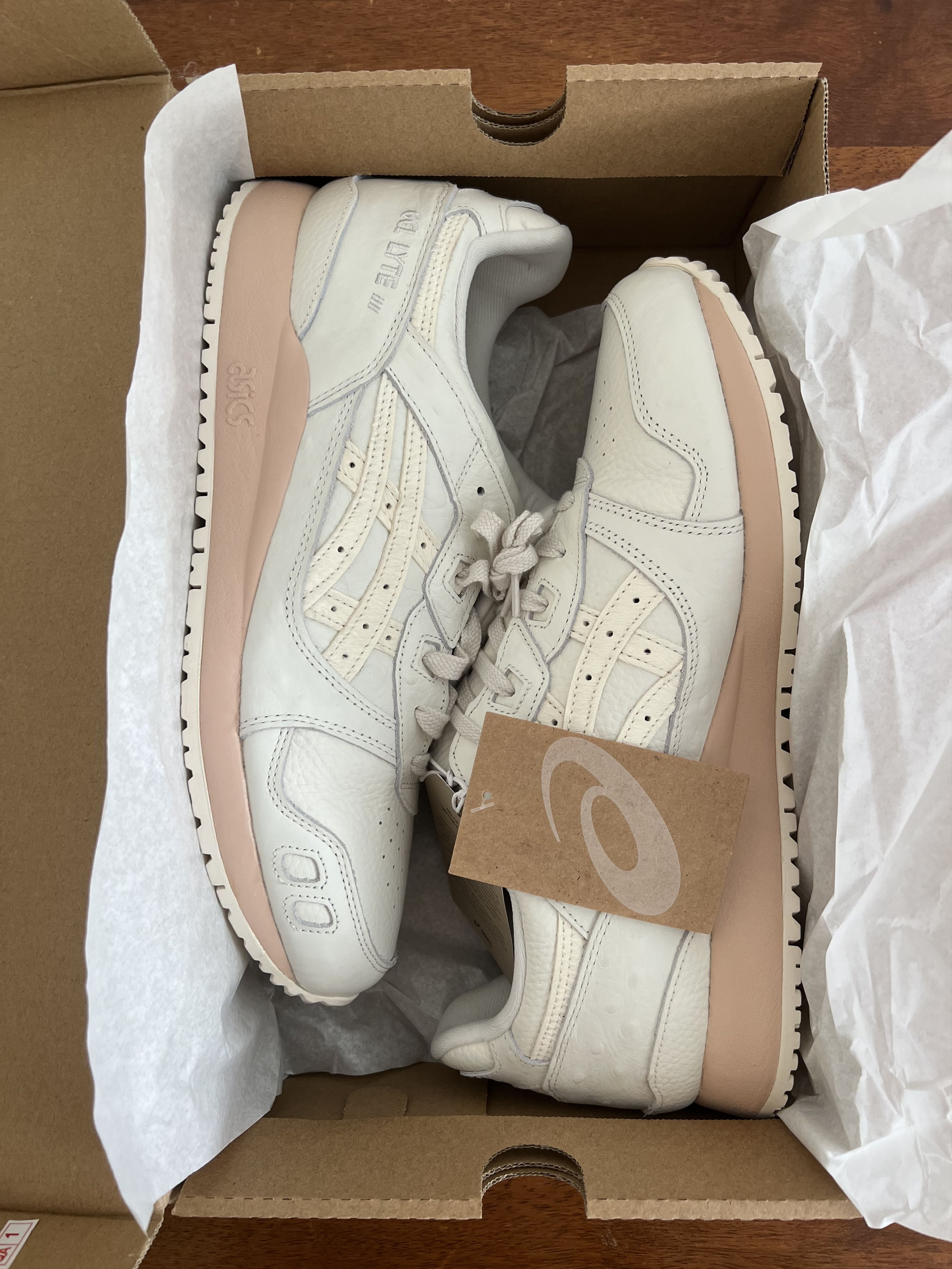 Asics 💚 Asics Gel-Lyte III OG Mythical Creatures Cream/Bisque NEW Size US 12 / EU 45 - 16 Thumbnail