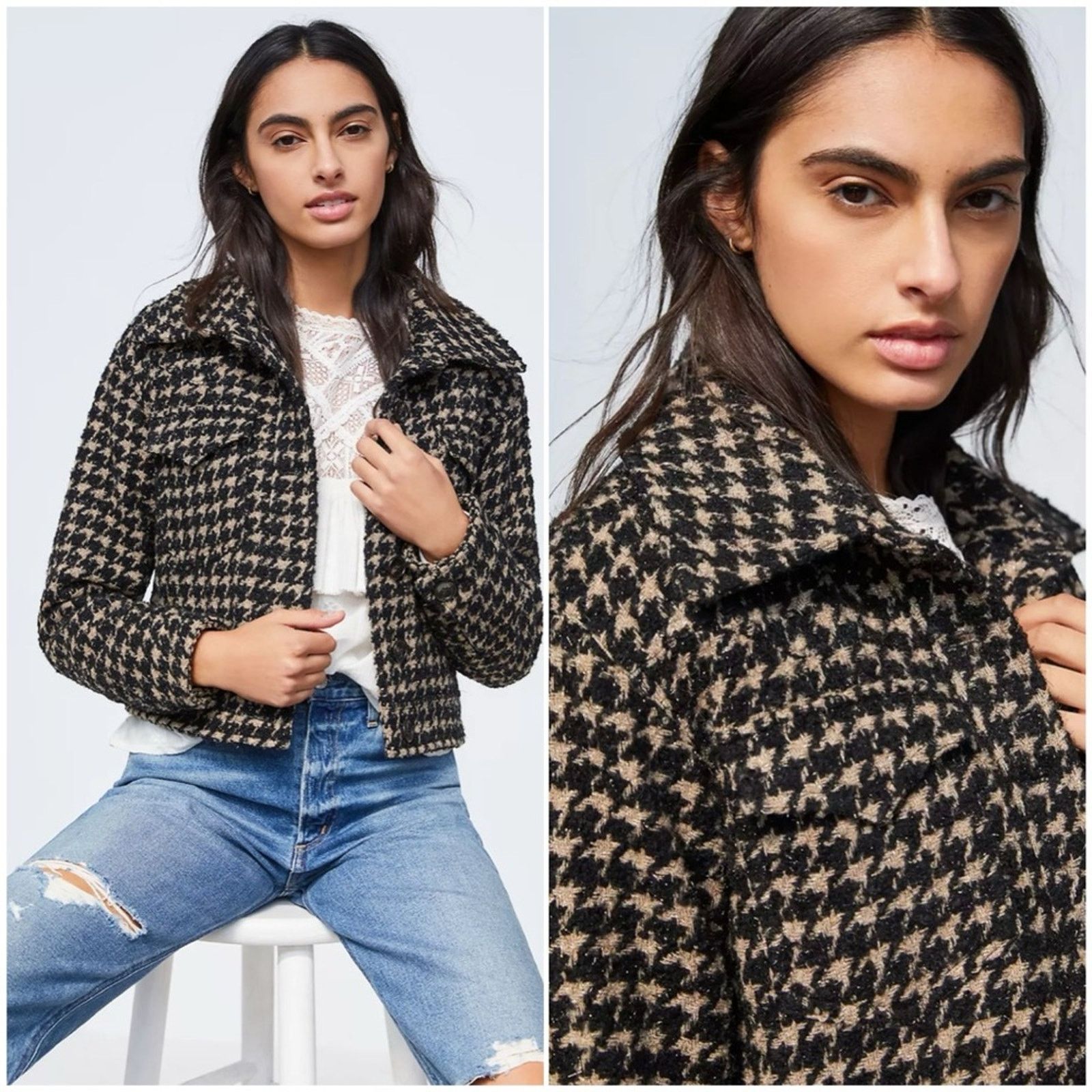 Anthropologie Anthropologie Avec Les Filles Cropped Bomber Lea Jacket S Size S / US 4 / IT 40 - 1 Thumbnail