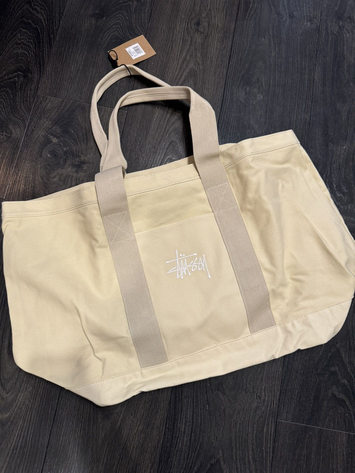 STUSSY★CDG CANVAS TOTE STUSSY × CDG CANVAS TOTE NATURAL SOLD OUT #stussy #cdg