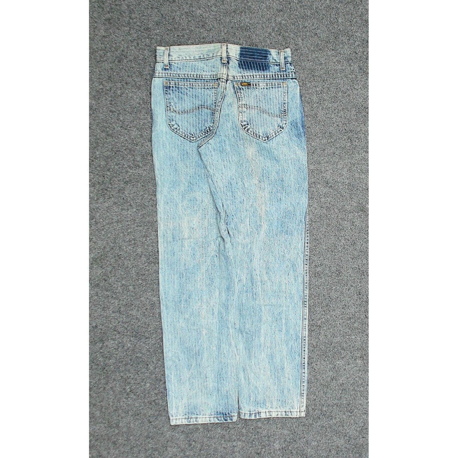 Lee VTG 80s Rare Pinstripe Lee Riders High Waisted Denim 29x31 Size 30" / US 8 / IT 44 - 4 Thumbnail