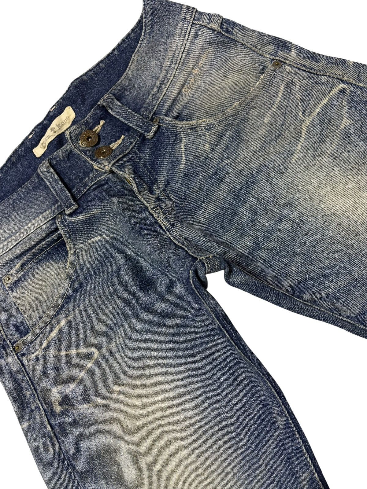 Japanese Brand Vtg Look Japan Distressed Jeans Size US 32 / EU 48 - 6 Thumbnail