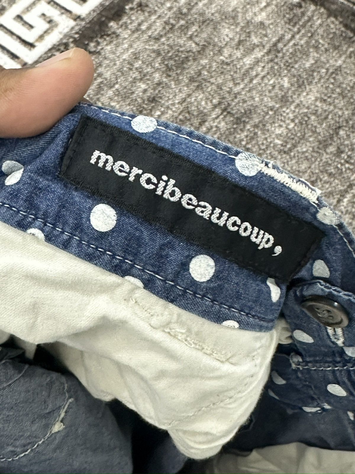 Issey Miyake × Japanese Brand × mercibeaucoup Jevous Enprie by Issey Miyake High Rise Polkadot Pants Size US 30 / EU 46 - 11 Thumbnail