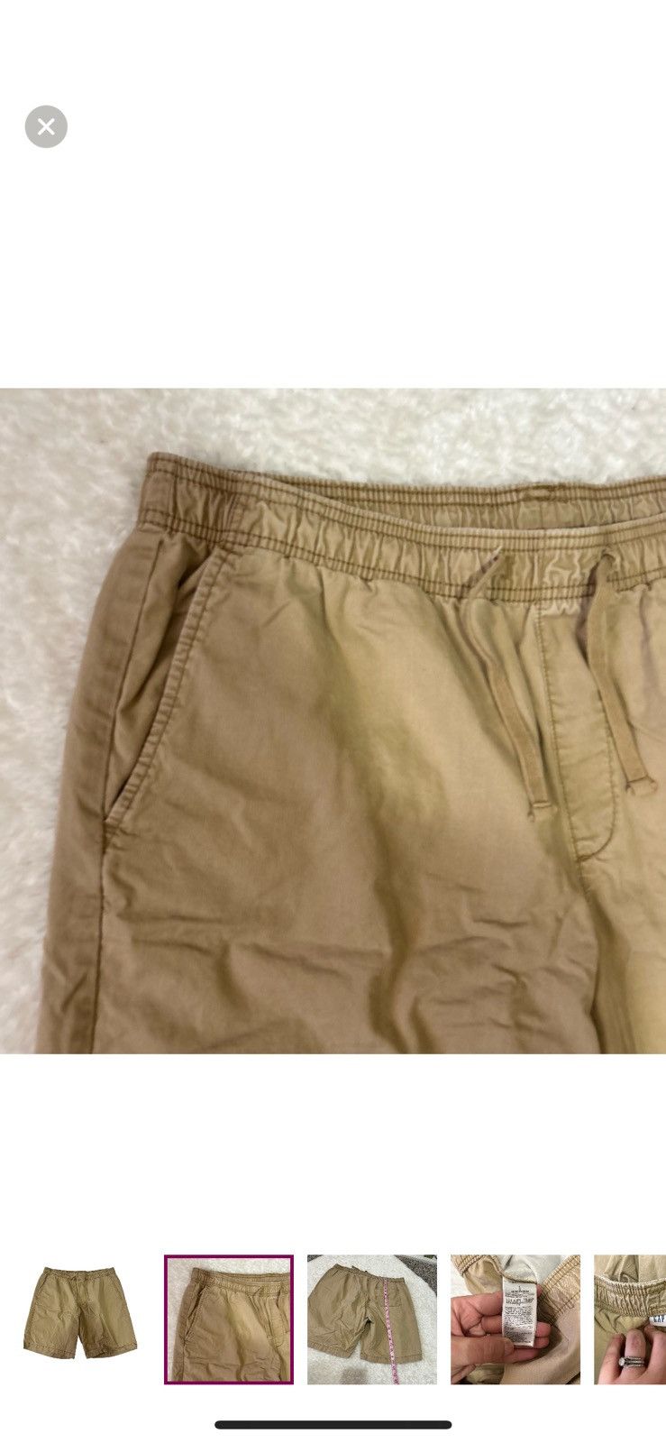 Gap Gap large pull on khaki shorts Size US 36 / EU 52 - 2 Thumbnail