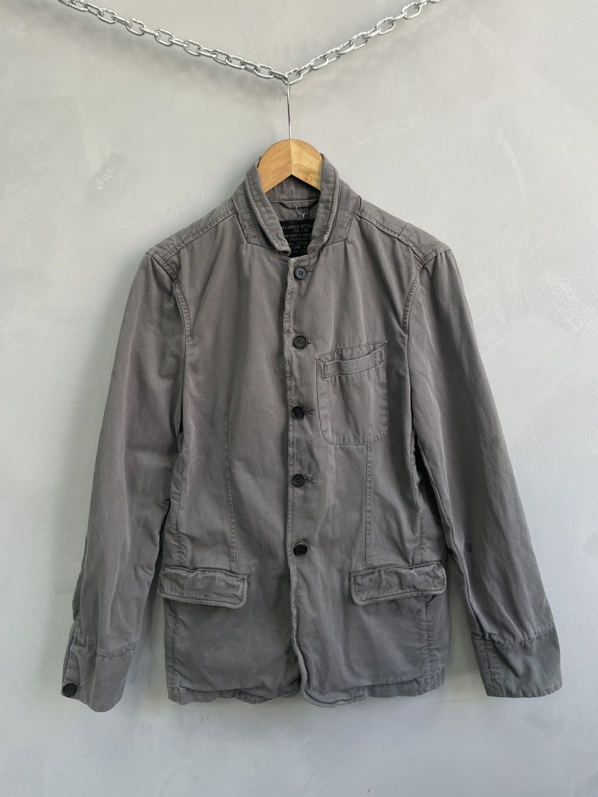 Allsaints 90s All saints Cotton jacket blazer Ann demeulemeester style Size US M / EU 48-50 / 2 - 2 Thumbnail
