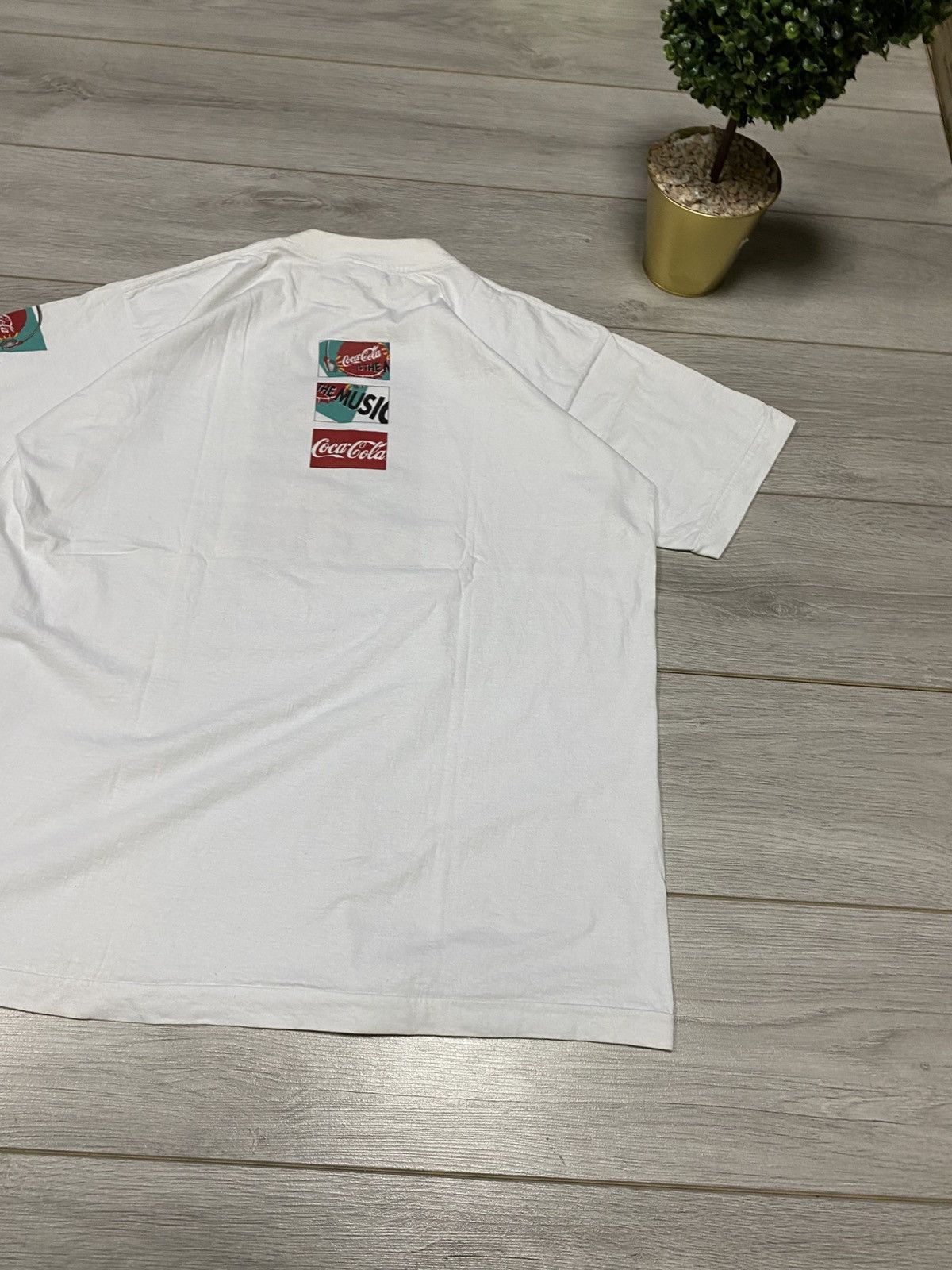 Coca Cola Vintage 1993 Coca Cola Is The Music Promo Tee (Coca Cola) Size US XL / EU 56 / 4 - 12 Thumbnail