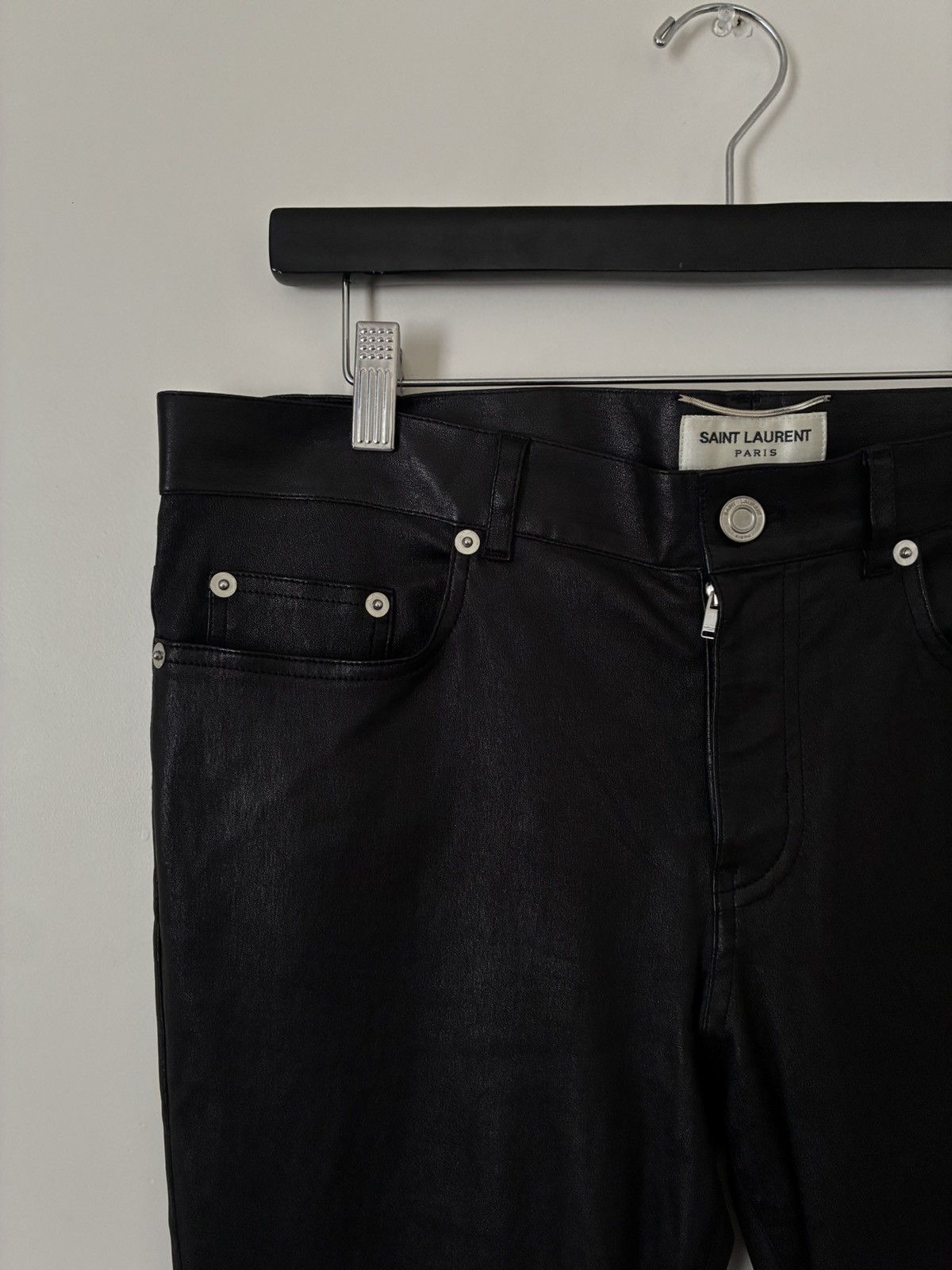 Saint Laurent Paris Saint Laurent Paris SS13 Leather Pants Size US 34 / EU 50 - 4 Thumbnail