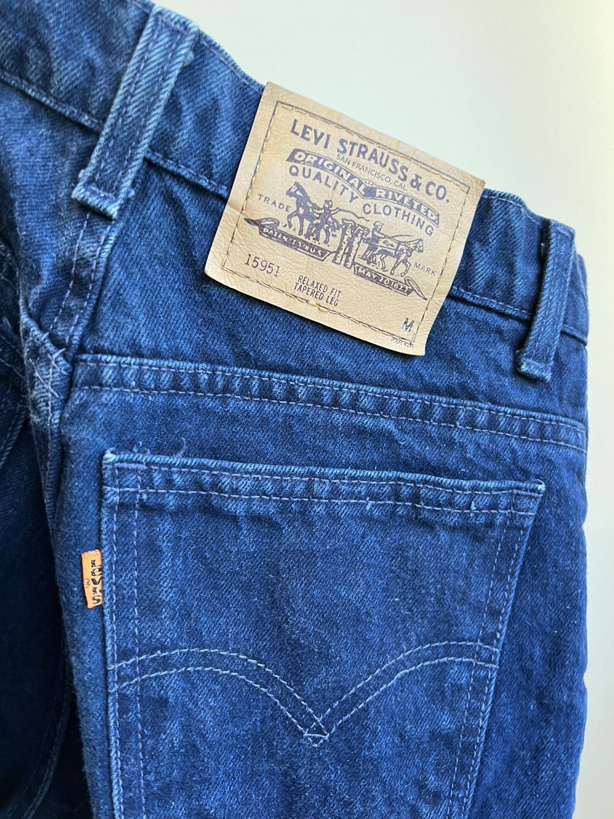 Levi's Vintage levis 15951 relaxed fit tapered leg orange tab jeans Size 27" / US 4 / IT 40 - 8 Thumbnail