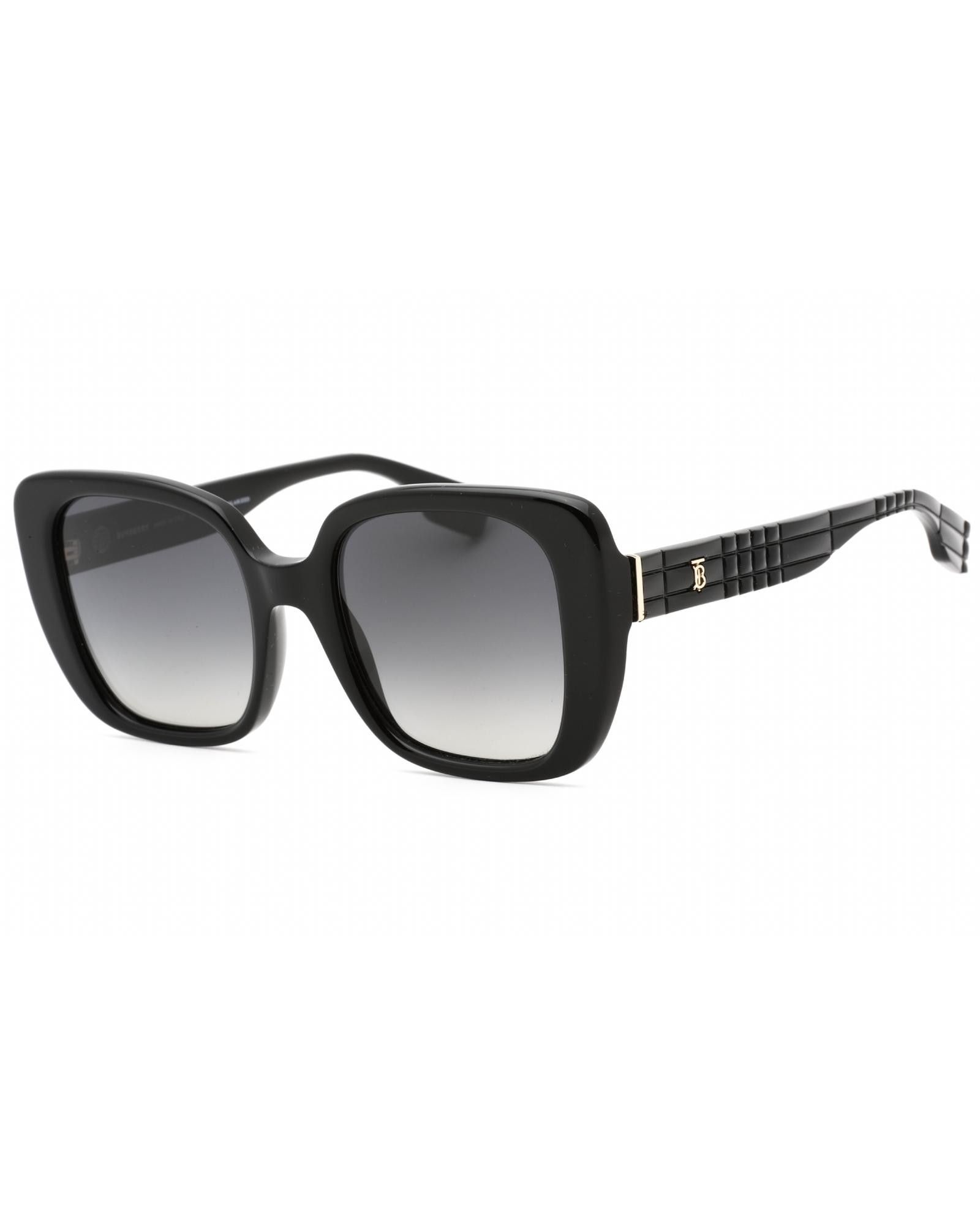 image of Burberry 0Be4371 Sunglasses Black/polar Grey Gradient, Women's